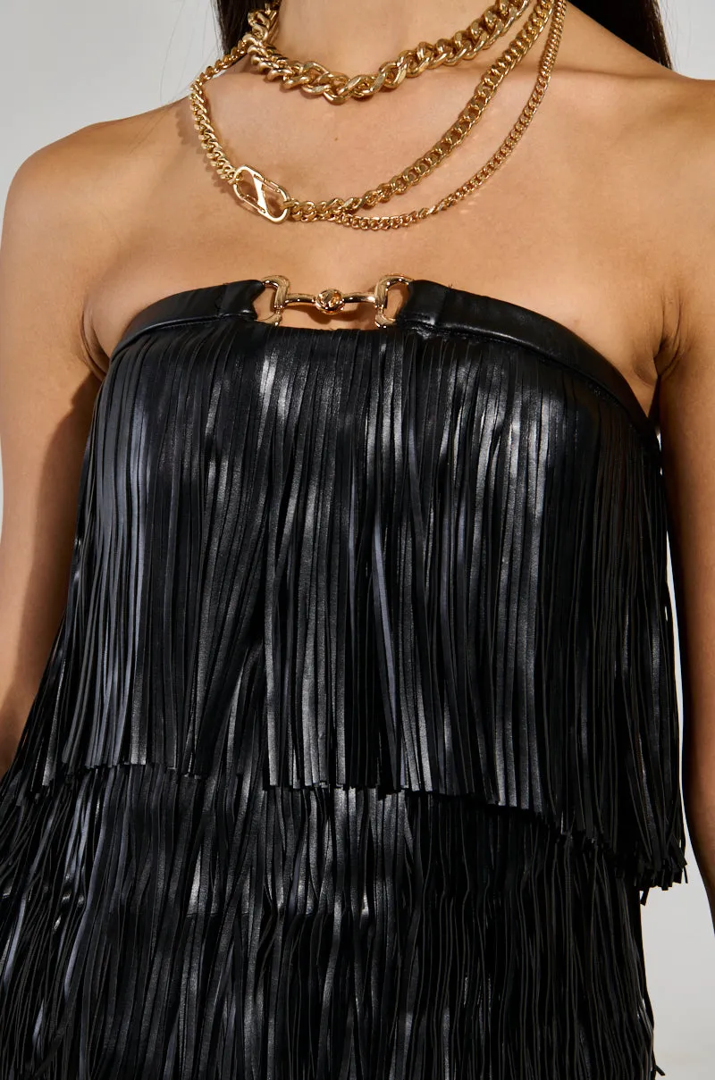 FRINGE ME UP MINI DRESS