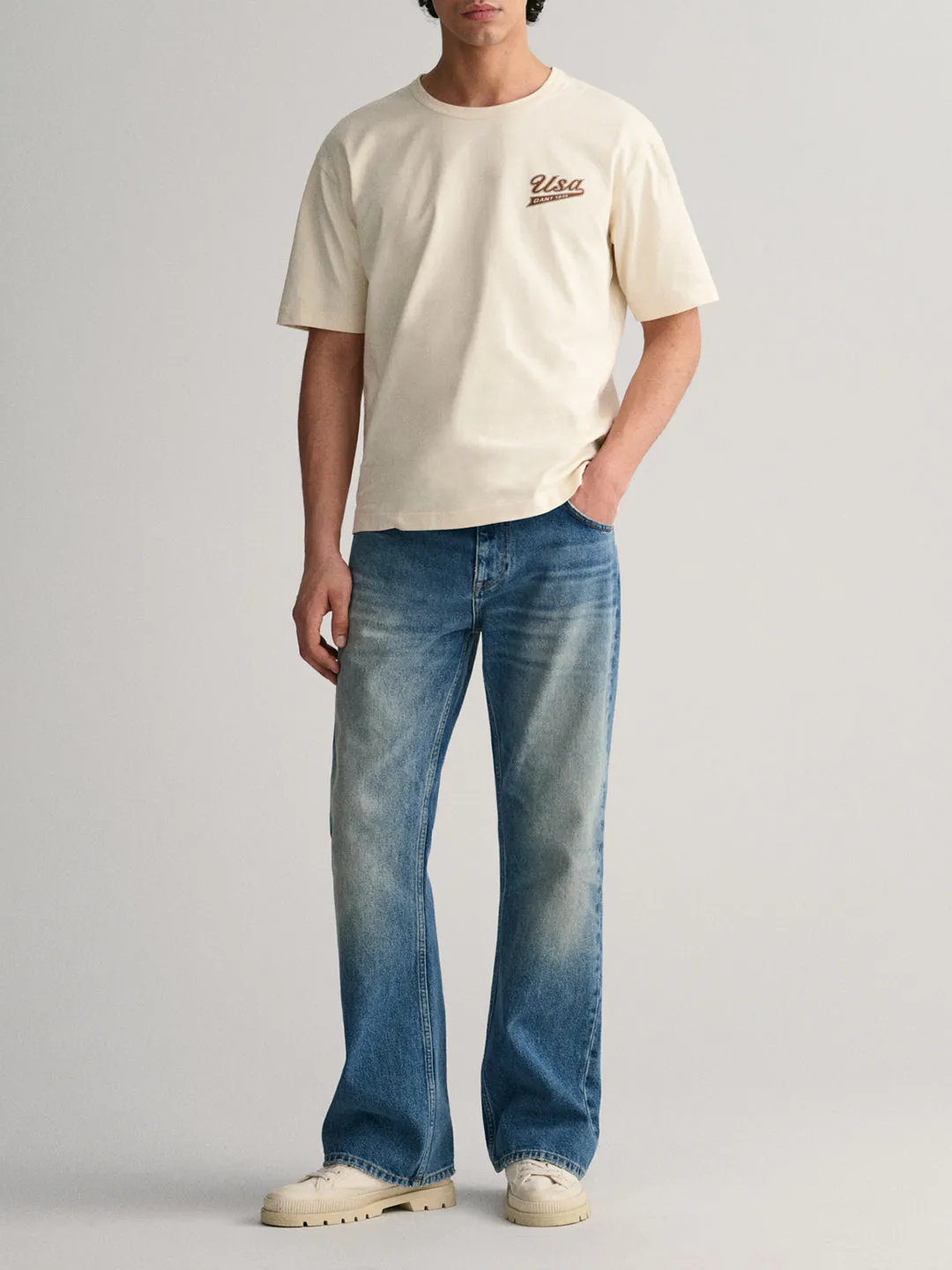 Gant Men Solid Slim Fit Jeans