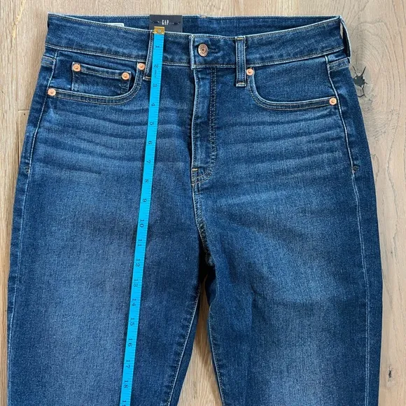 GAP Classic Slim Straight High Rise Stretch Jeans in Dark Wash | Poshmark