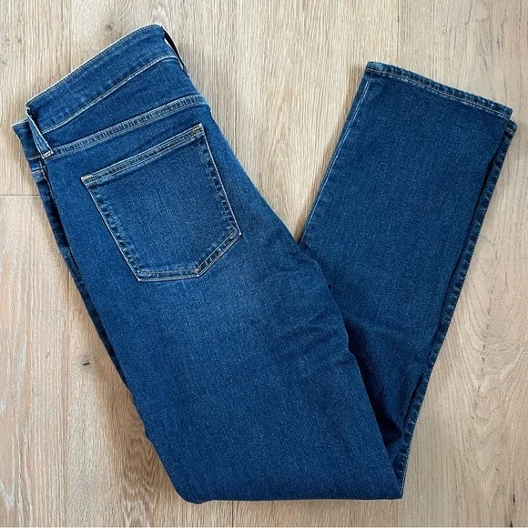 GAP Classic Slim Straight High Rise Stretch Jeans in Dark Wash | Poshmark