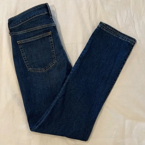 GAP Classic Slim Straight High Rise Stretch Jeans in Dark Wash | Poshmark