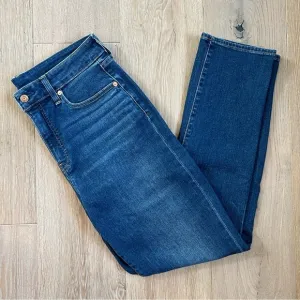 GAP Classic Slim Straight High Rise Stretch Jeans in Dark Wash | Poshmark