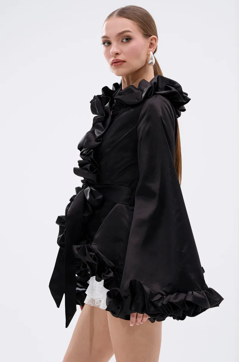 GARDEN PARTY WRAP BLAZER