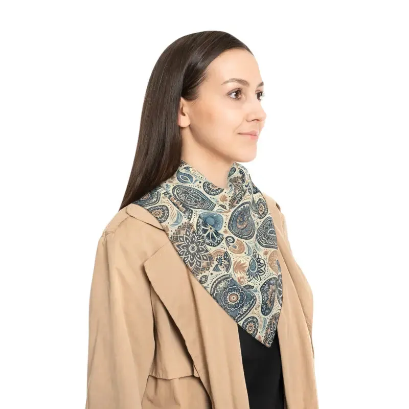 Geometrical Pattern Poly Scarf Elevate your Look