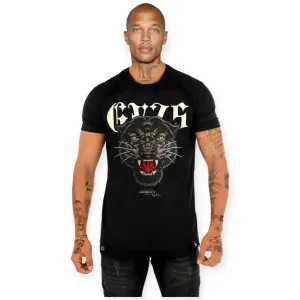 George V Men Panther Face Tee (Black)