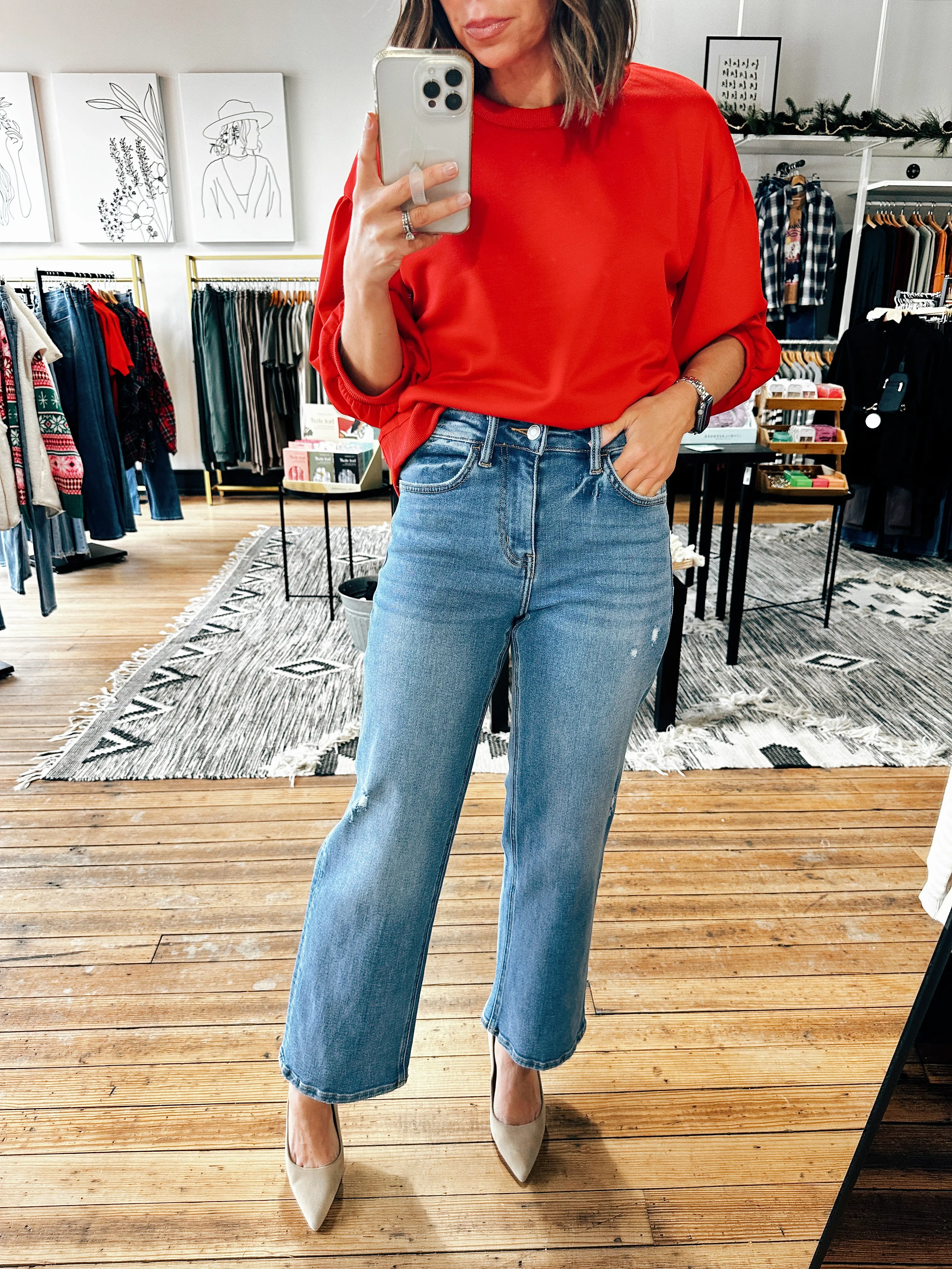 Gigi High Rise Ankle Slim Jeans