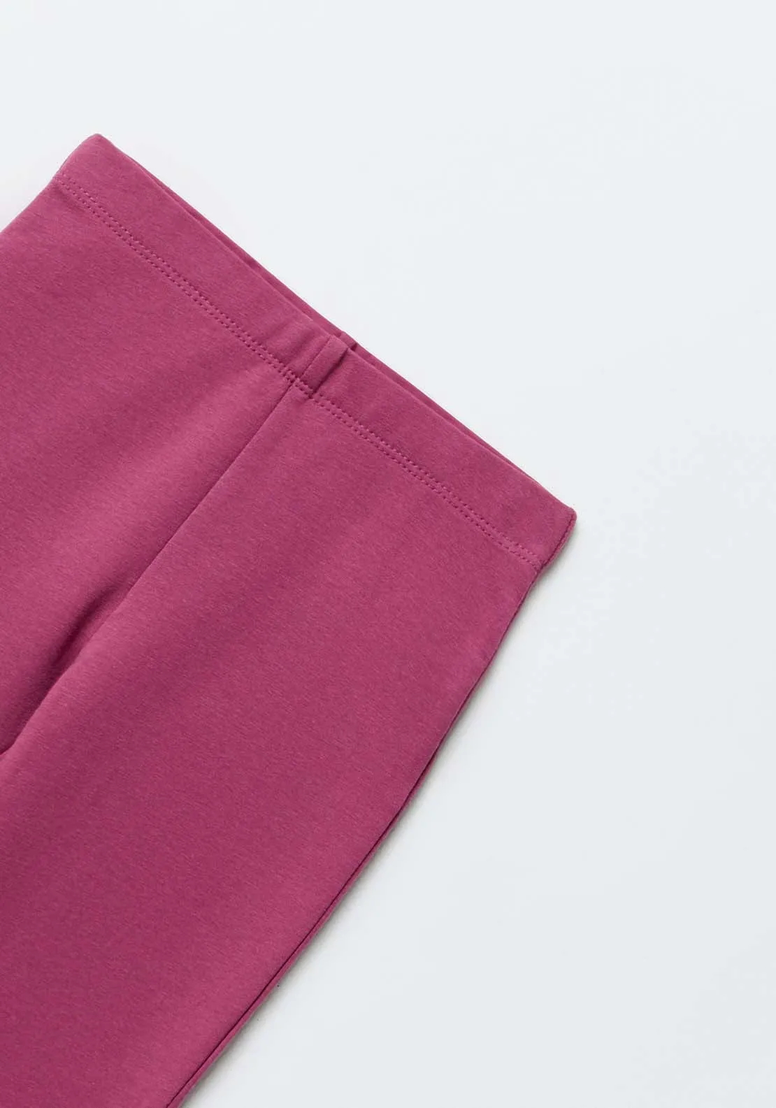 Girls Plush flared trousers - Plum