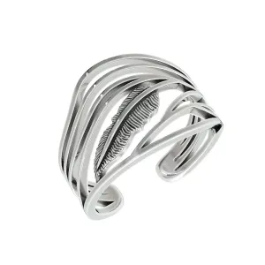 Gold Feather Ring