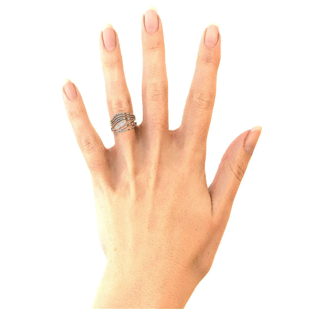 Gold Feather Ring