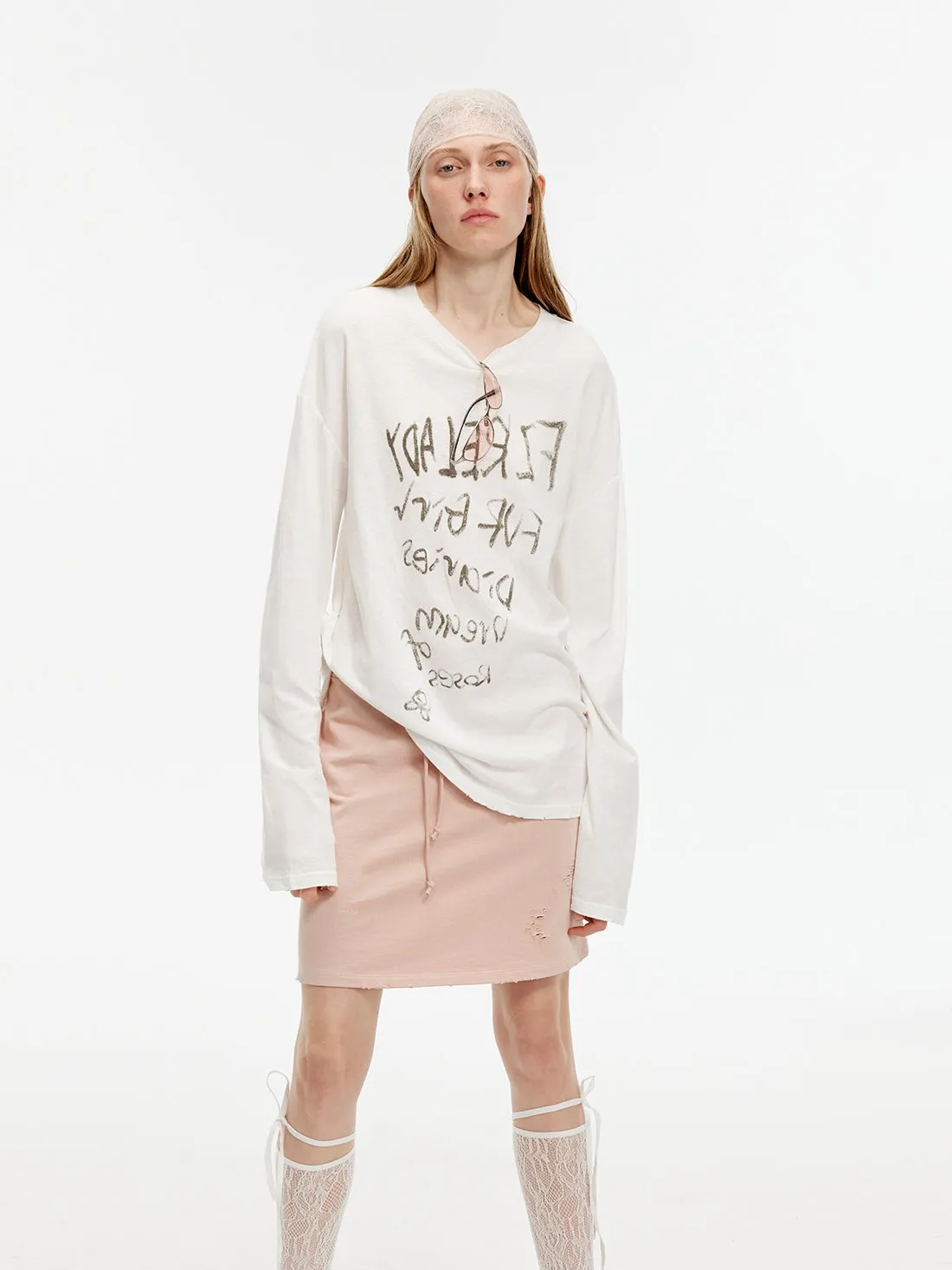 Gray & Pink Skirt