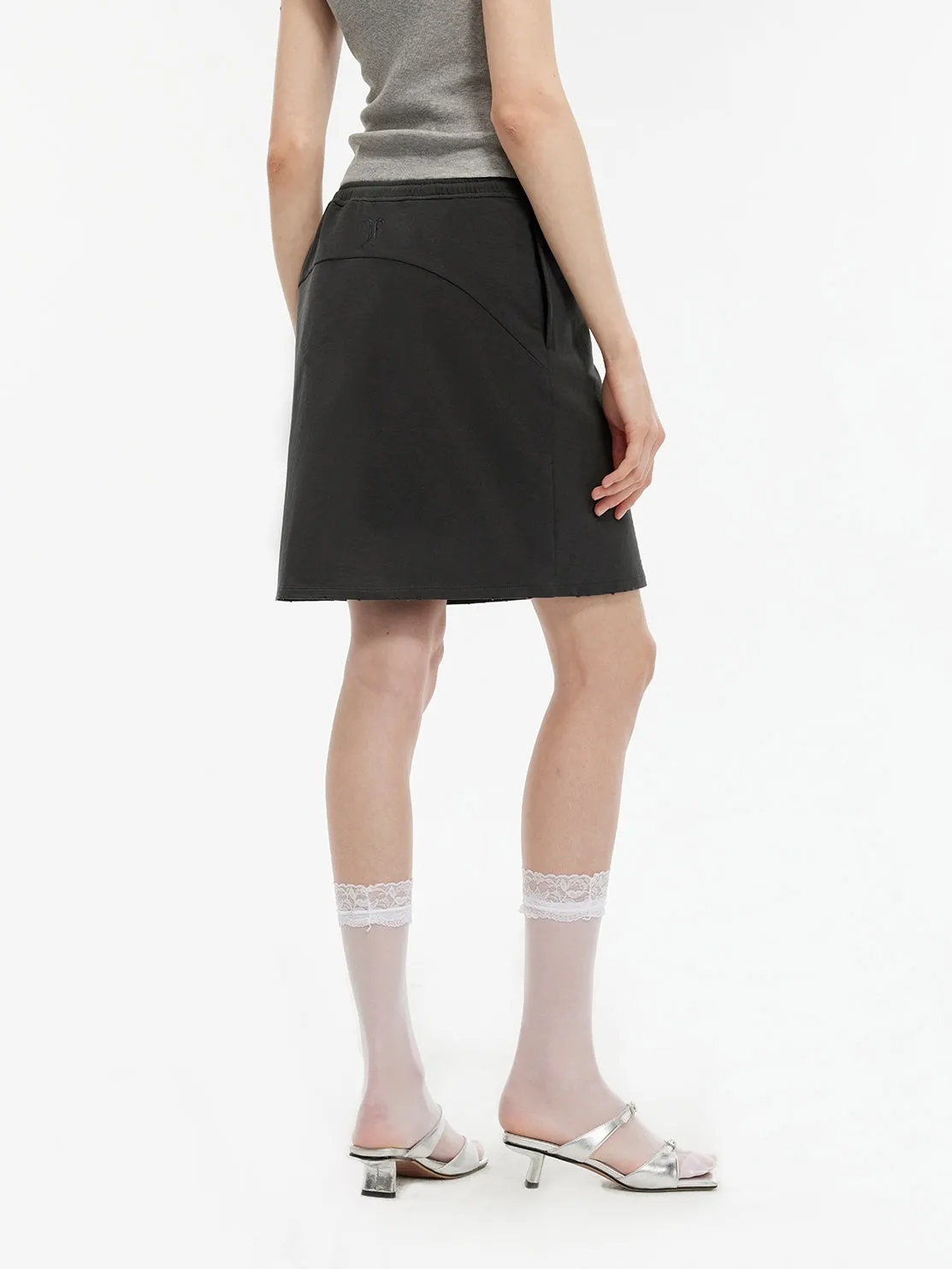 Gray & Pink Skirt