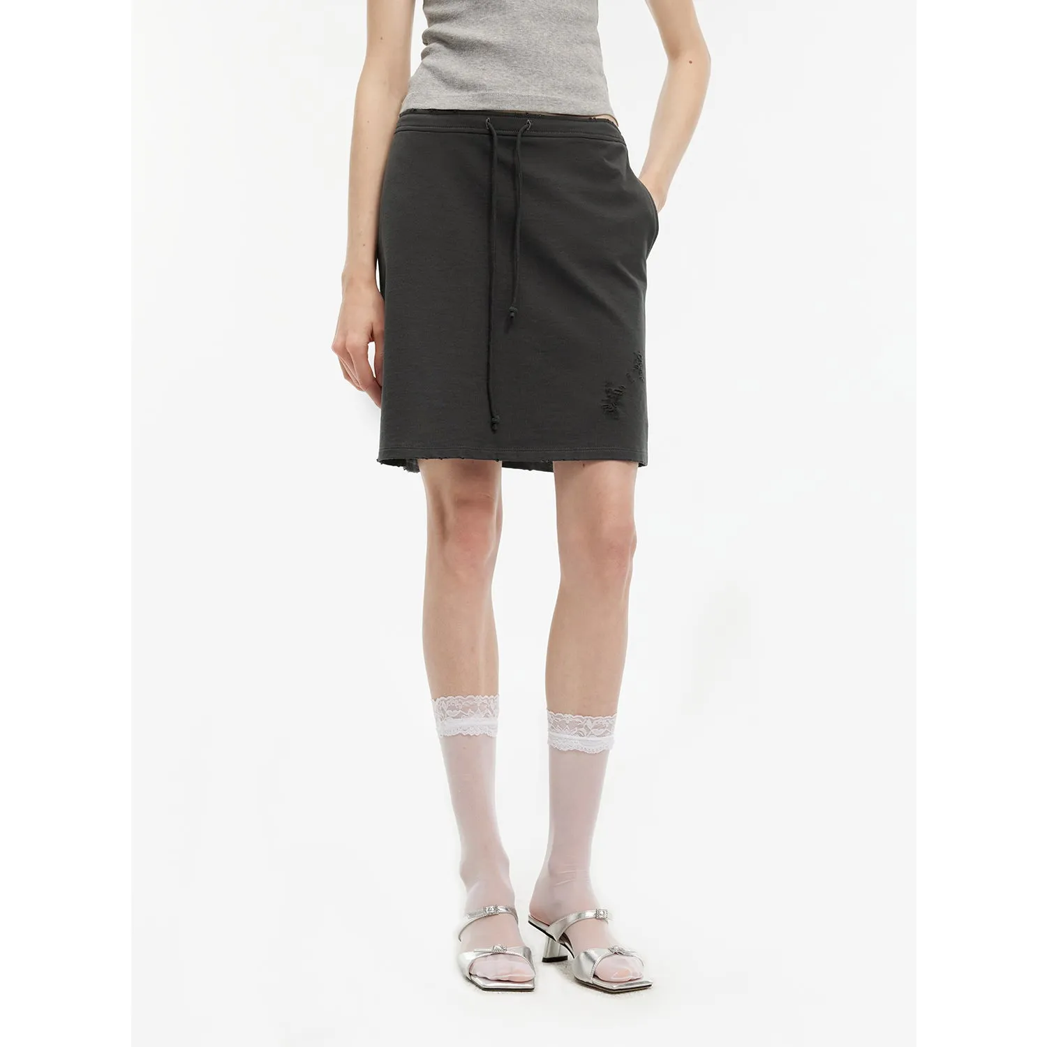 Gray & Pink Skirt