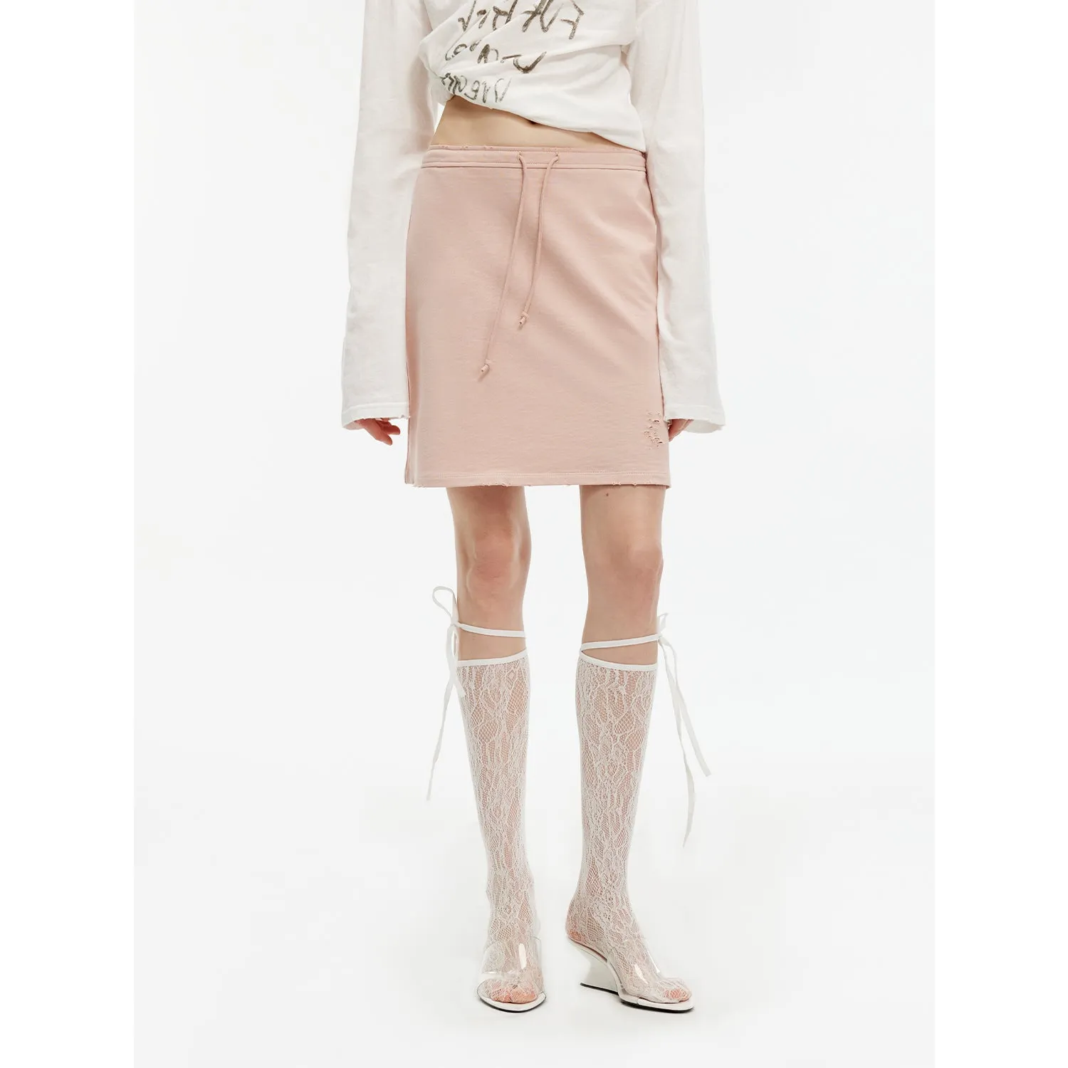 Gray & Pink Skirt