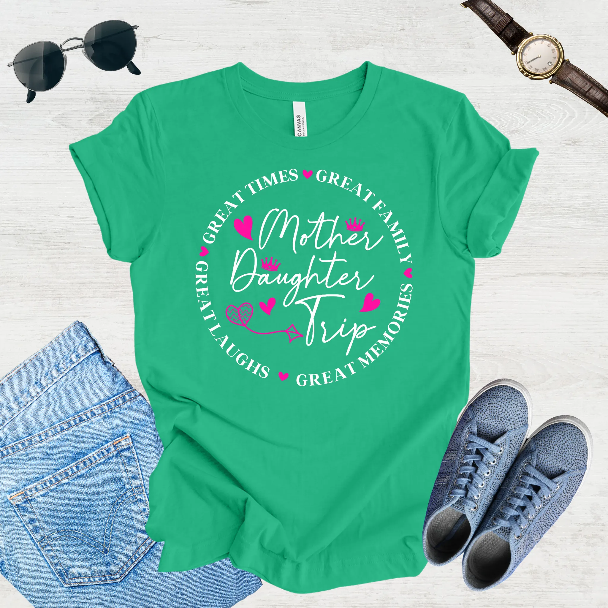 Great Laughs, Greater Memories: Mom & Daughter Trip Tee