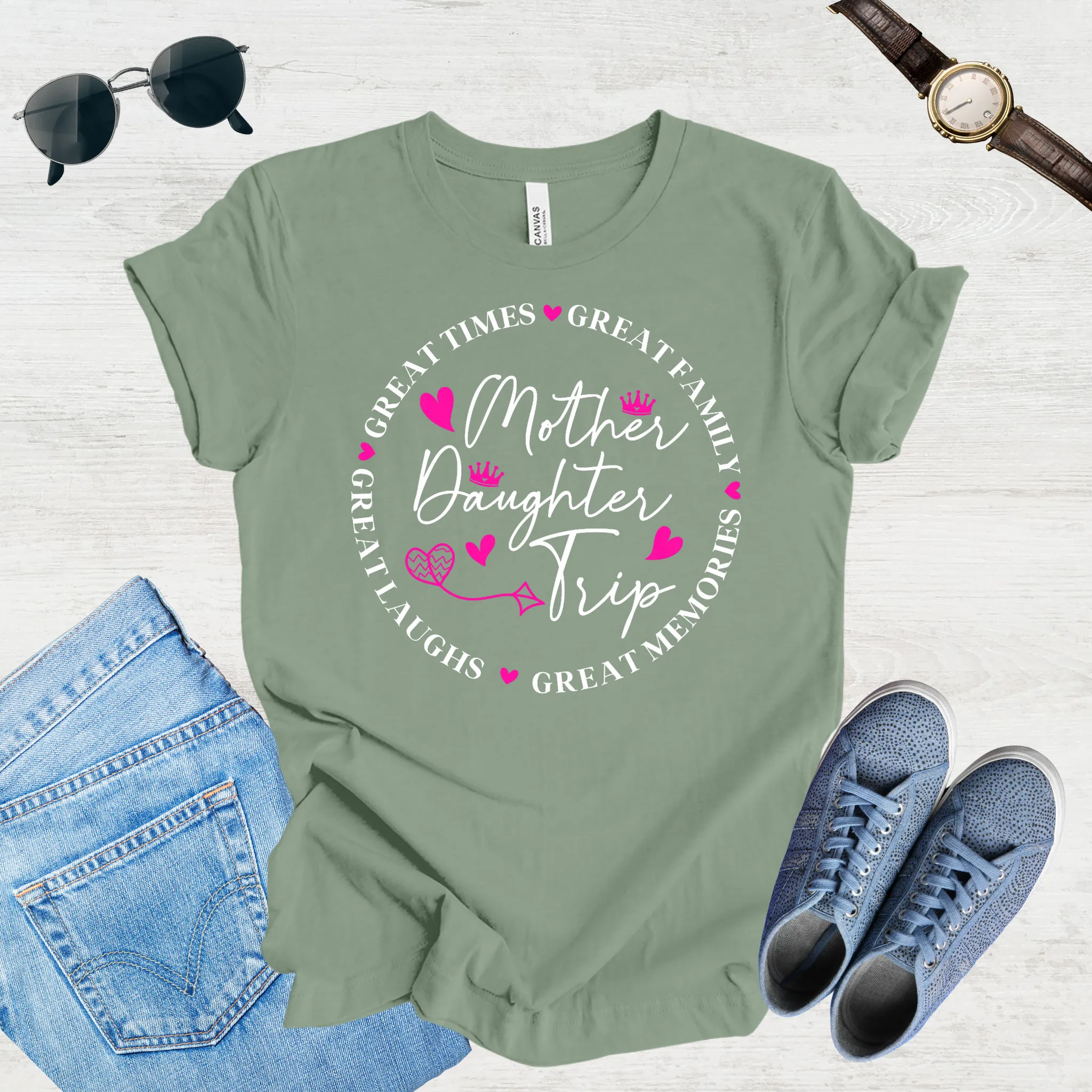 Great Laughs, Greater Memories: Mom & Daughter Trip Tee
