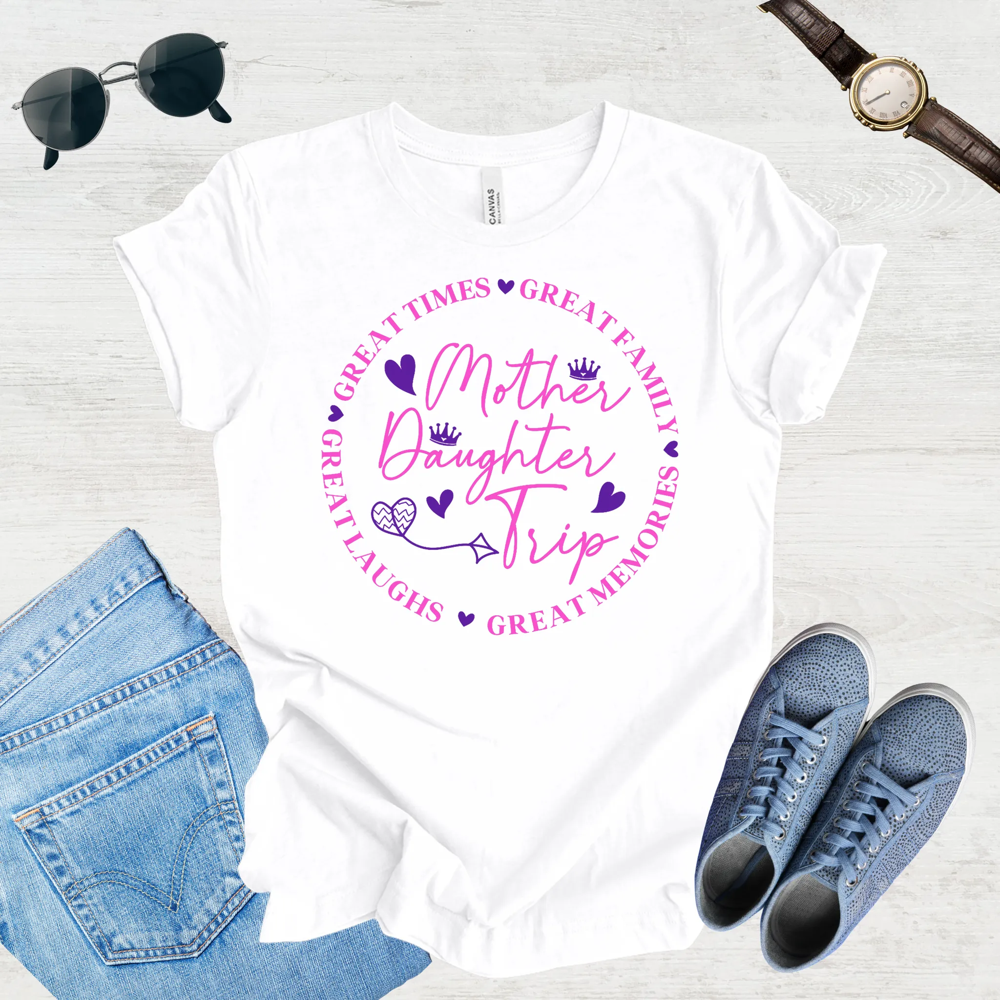 Great Laughs, Greater Memories: Mom & Daughter Trip Tee