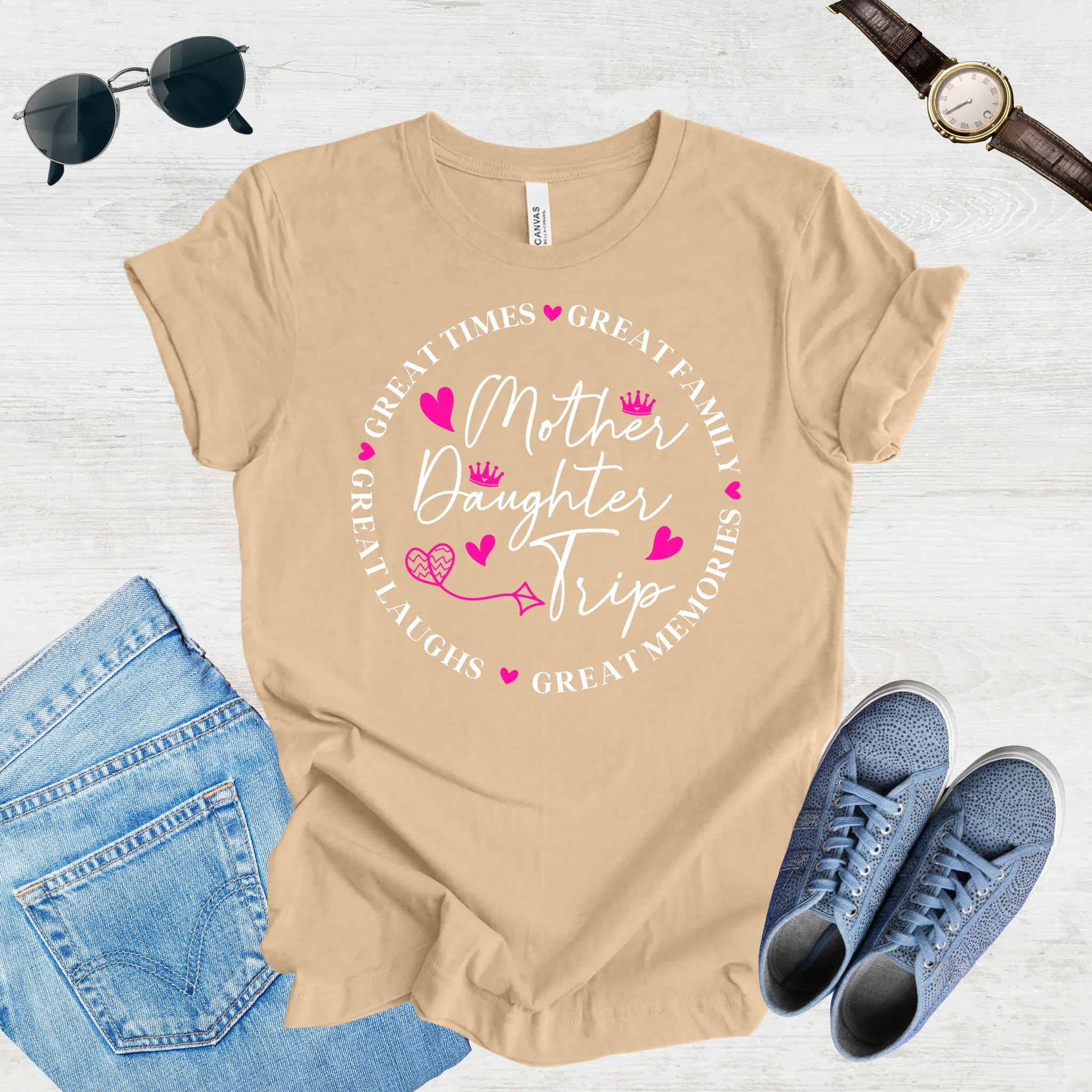 Great Laughs, Greater Memories: Mom & Daughter Trip Tee