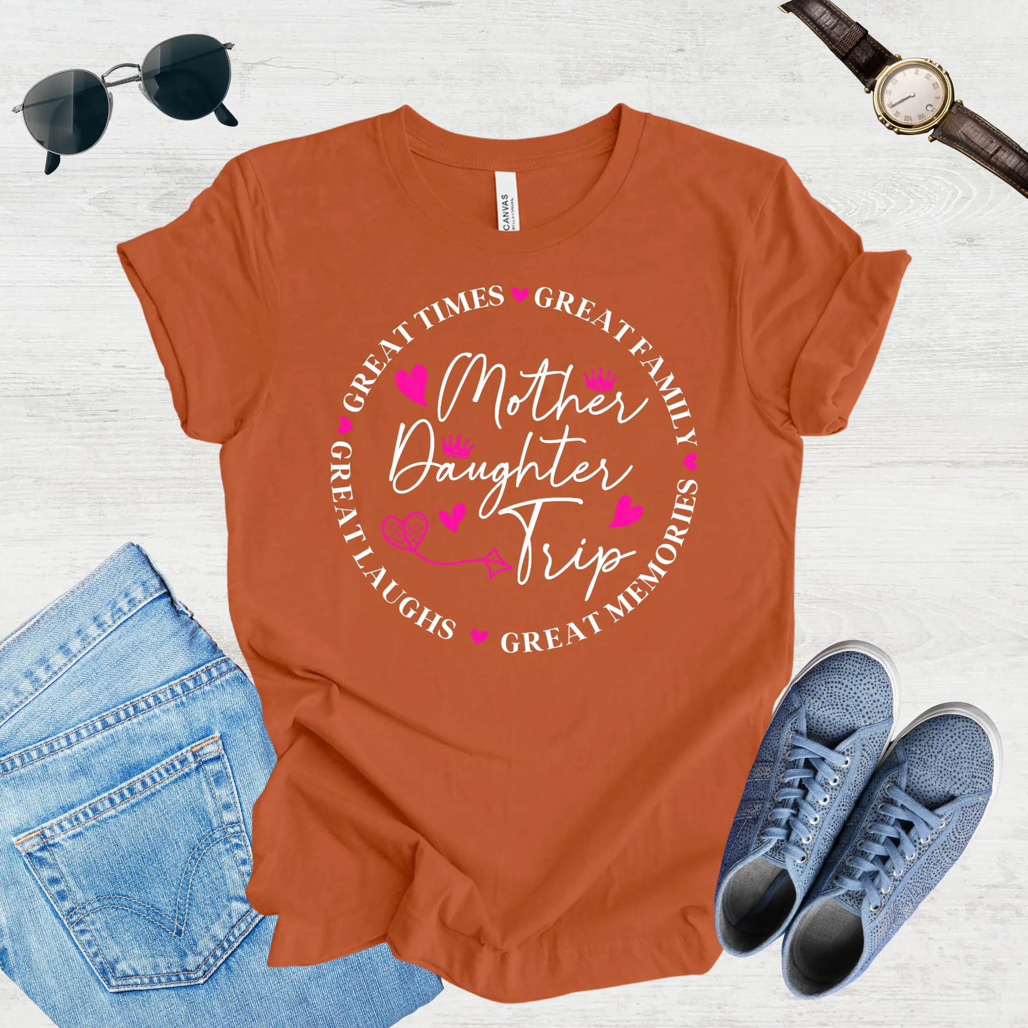 Great Laughs, Greater Memories: Mom & Daughter Trip Tee