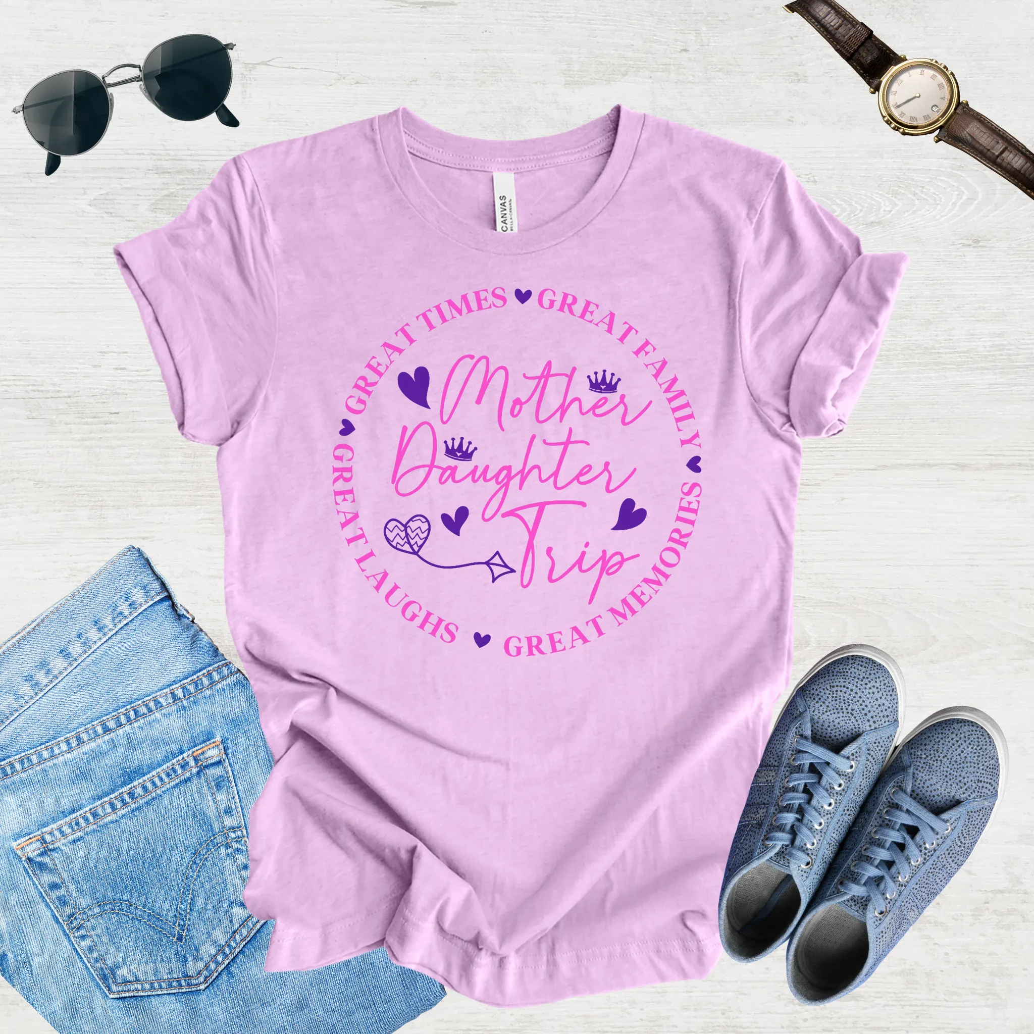 Great Laughs, Greater Memories: Mom & Daughter Trip Tee
