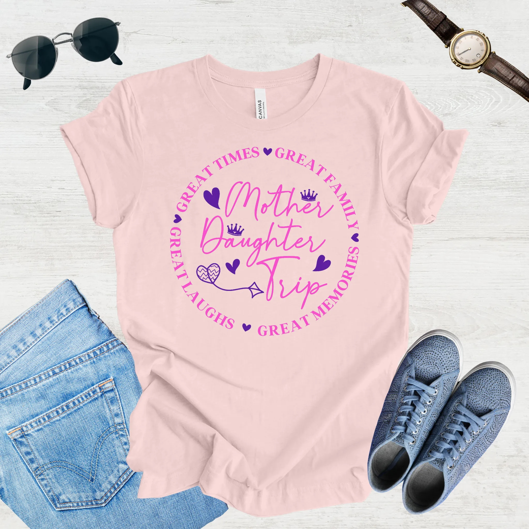 Great Laughs, Greater Memories: Mom & Daughter Trip Tee