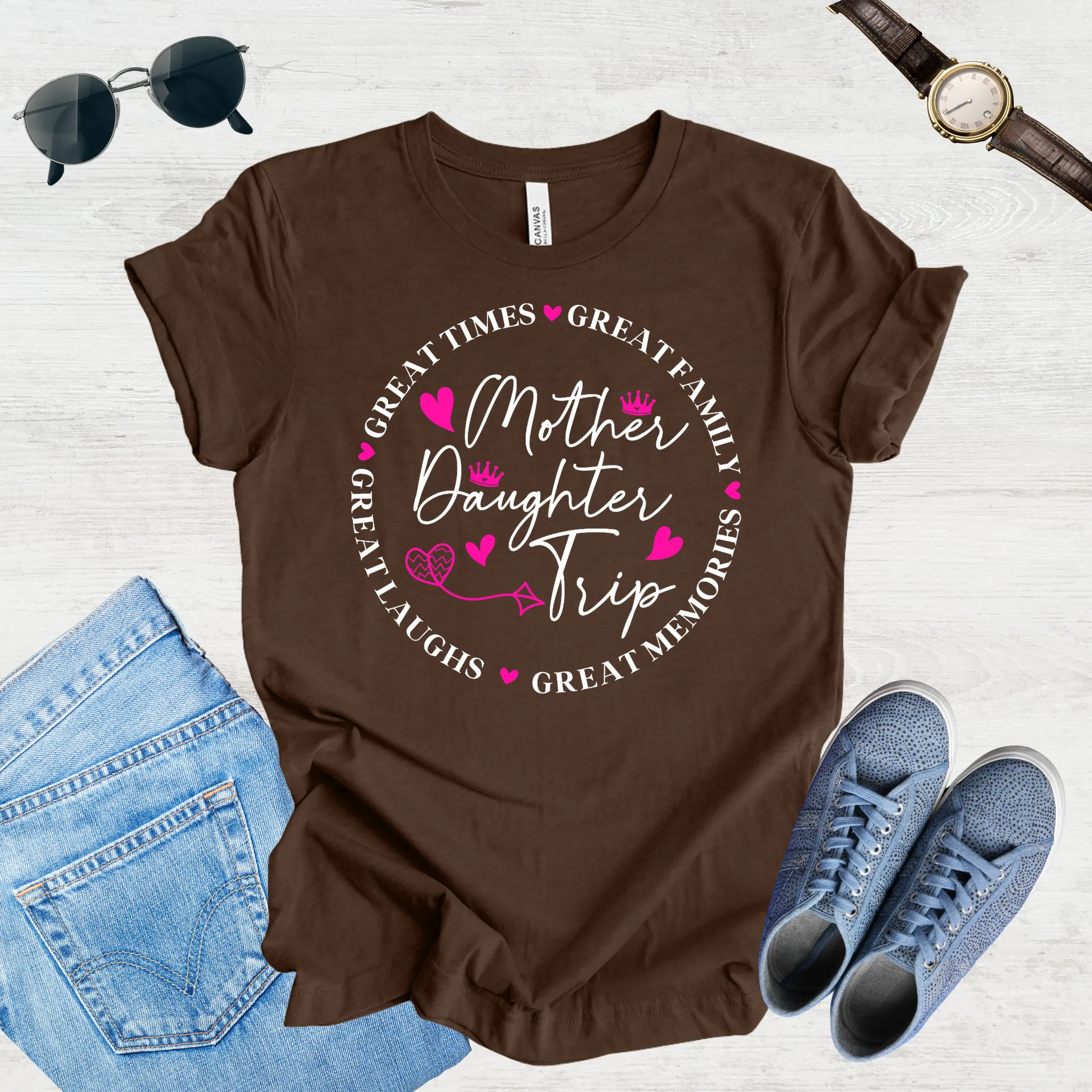 Great Laughs, Greater Memories: Mom & Daughter Trip Tee