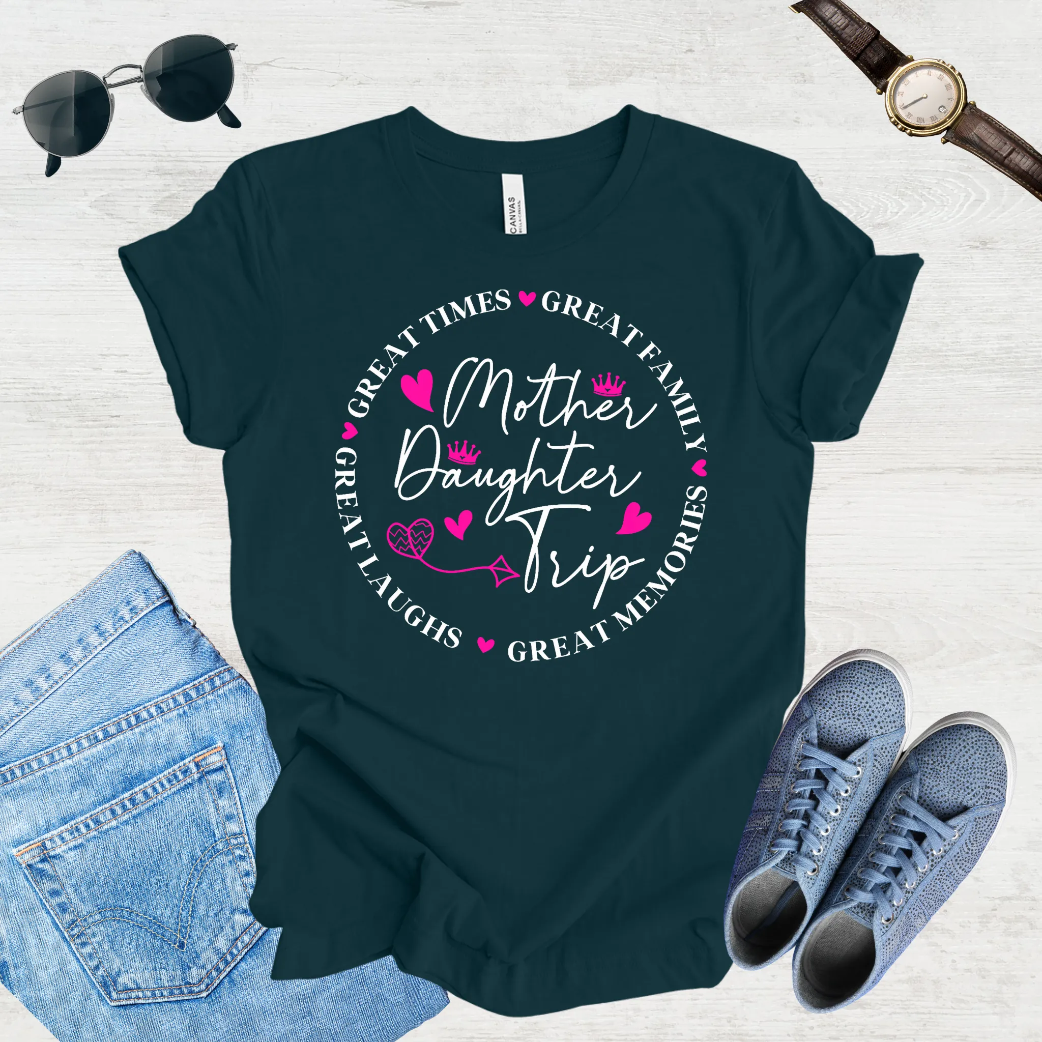 Great Laughs, Greater Memories: Mom & Daughter Trip Tee