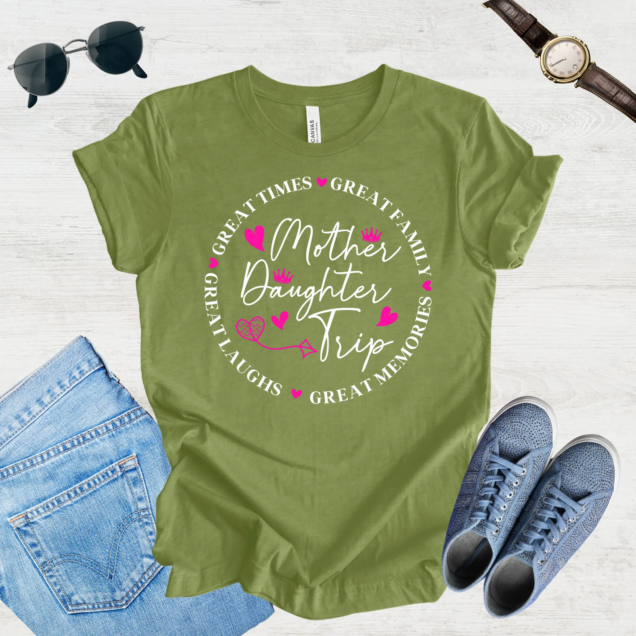 Great Laughs, Greater Memories: Mom & Daughter Trip Tee