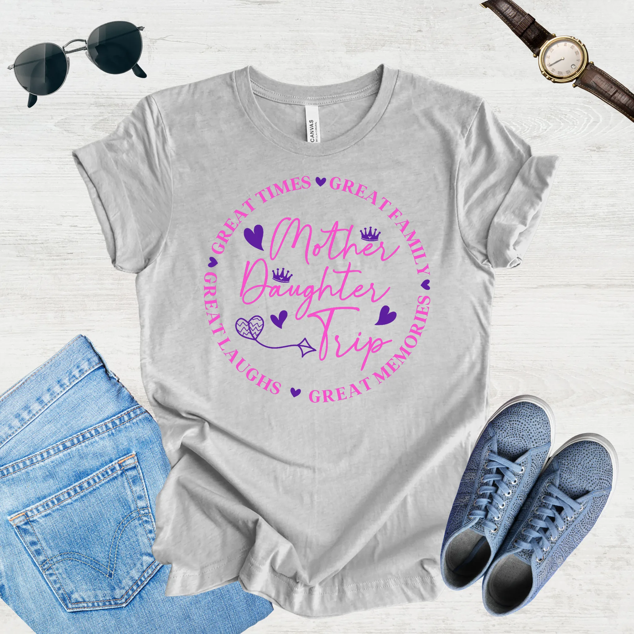 Great Laughs, Greater Memories: Mom & Daughter Trip Tee