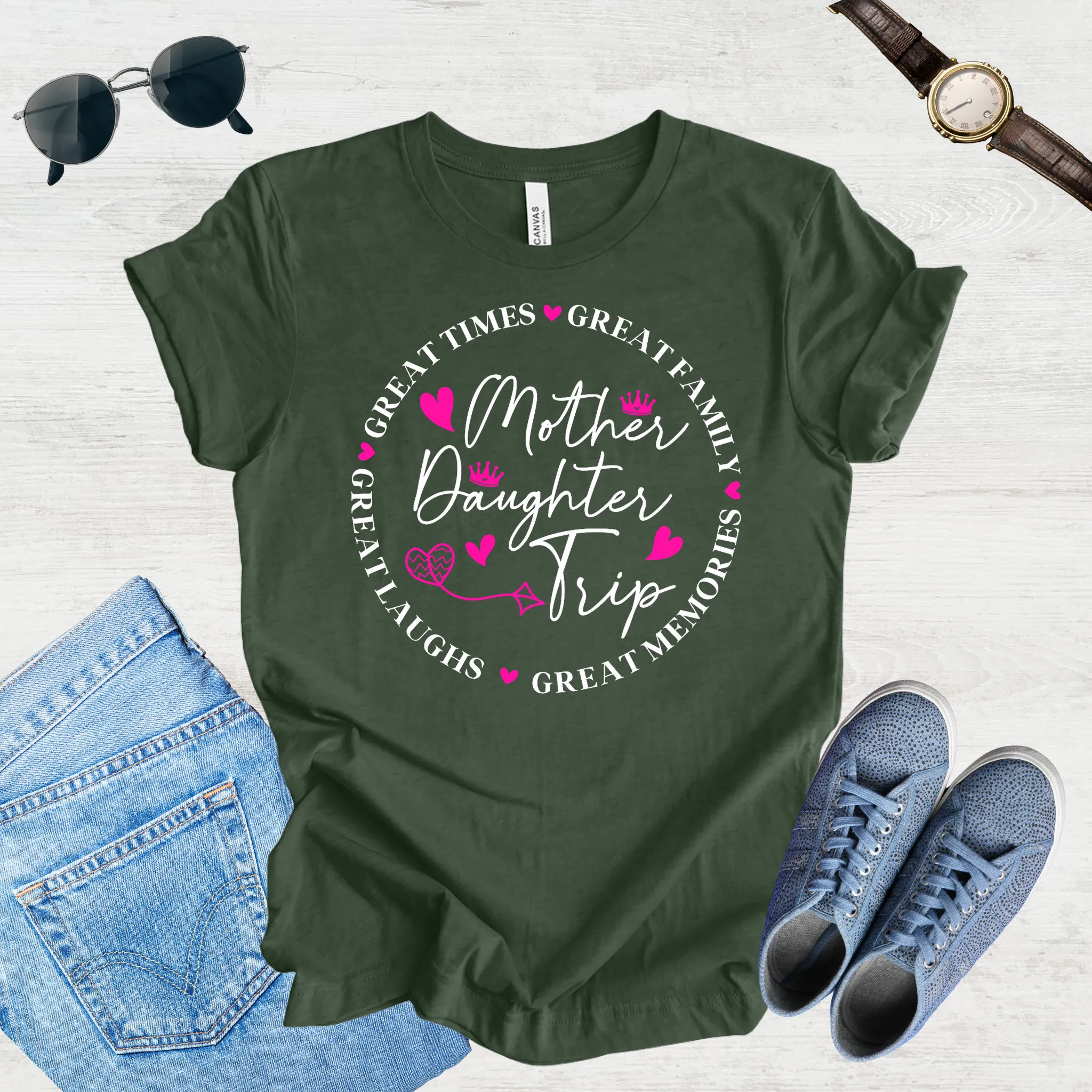 Great Laughs, Greater Memories: Mom & Daughter Trip Tee