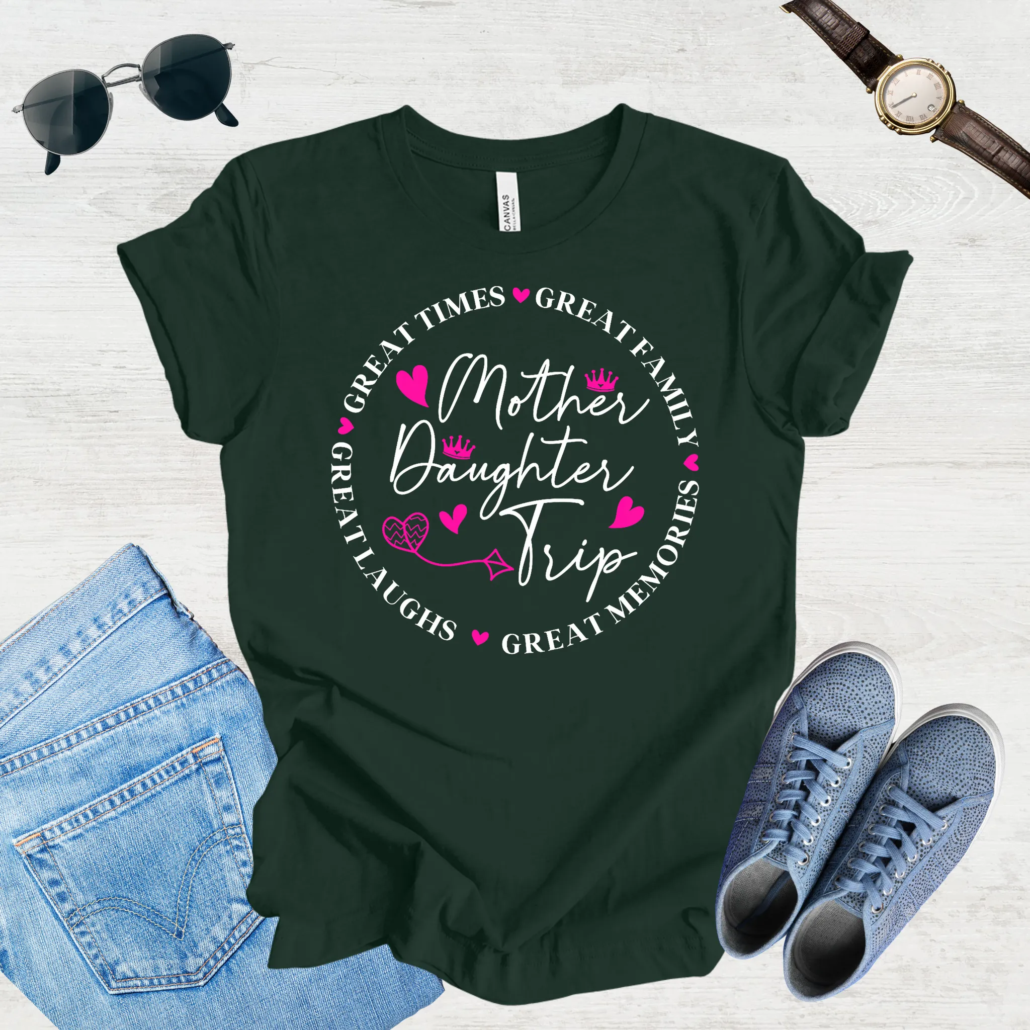 Great Laughs, Greater Memories: Mom & Daughter Trip Tee