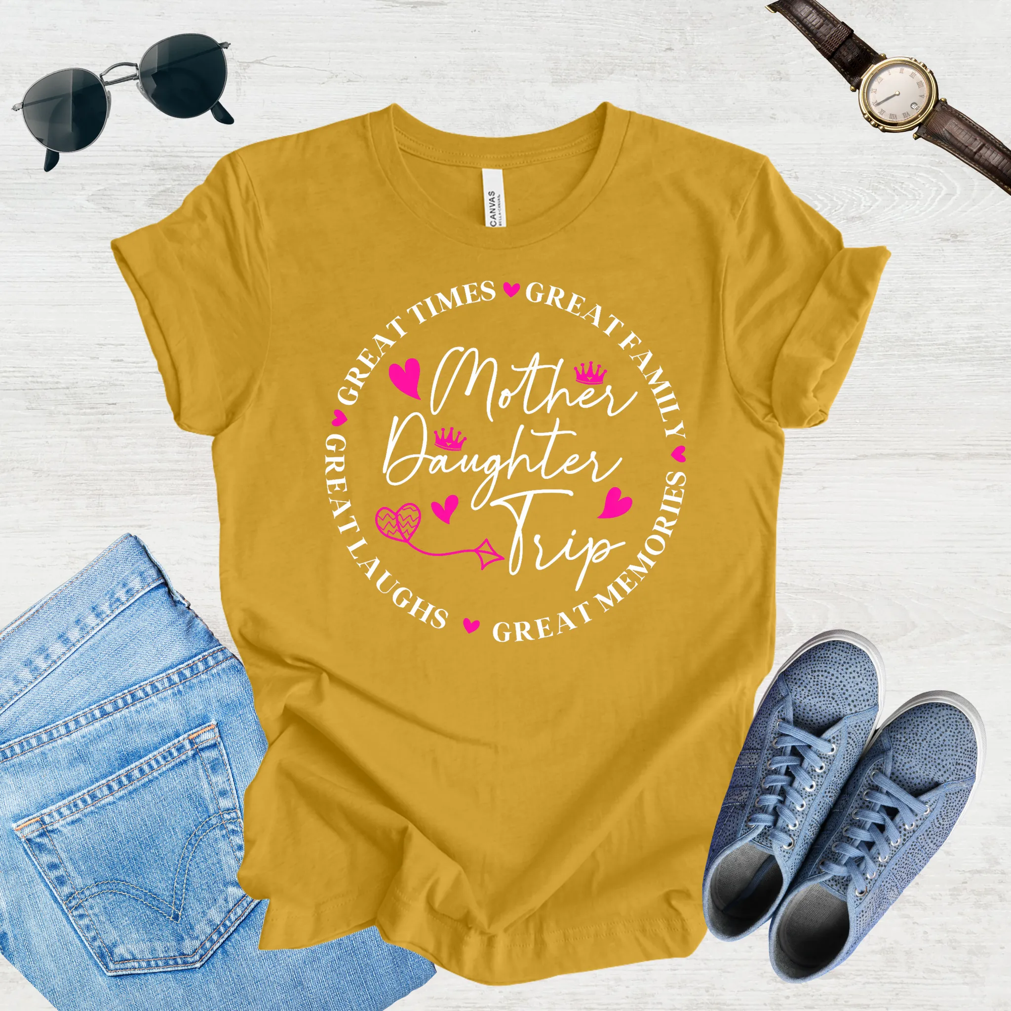 Great Laughs, Greater Memories: Mom & Daughter Trip Tee