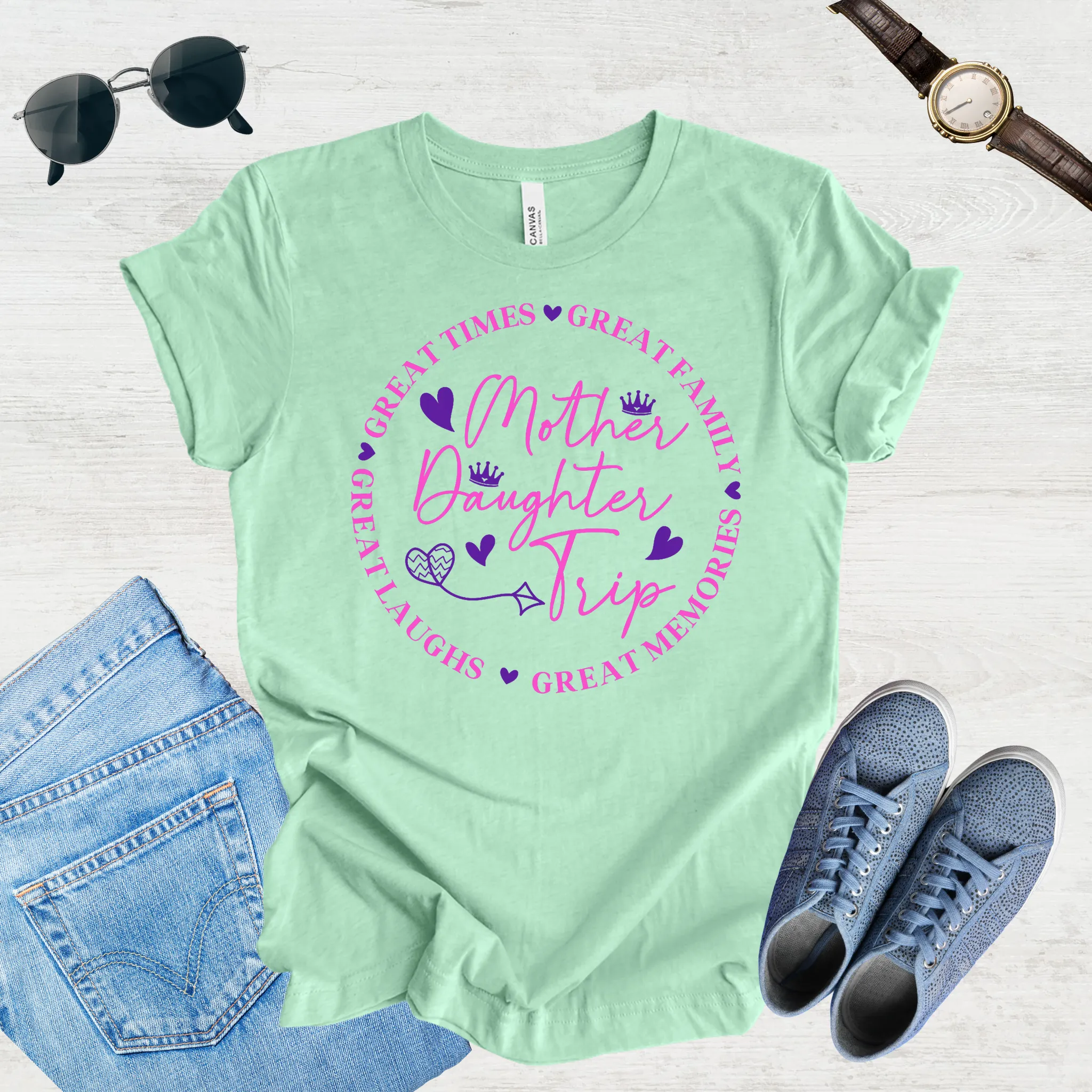 Great Laughs, Greater Memories: Mom & Daughter Trip Tee