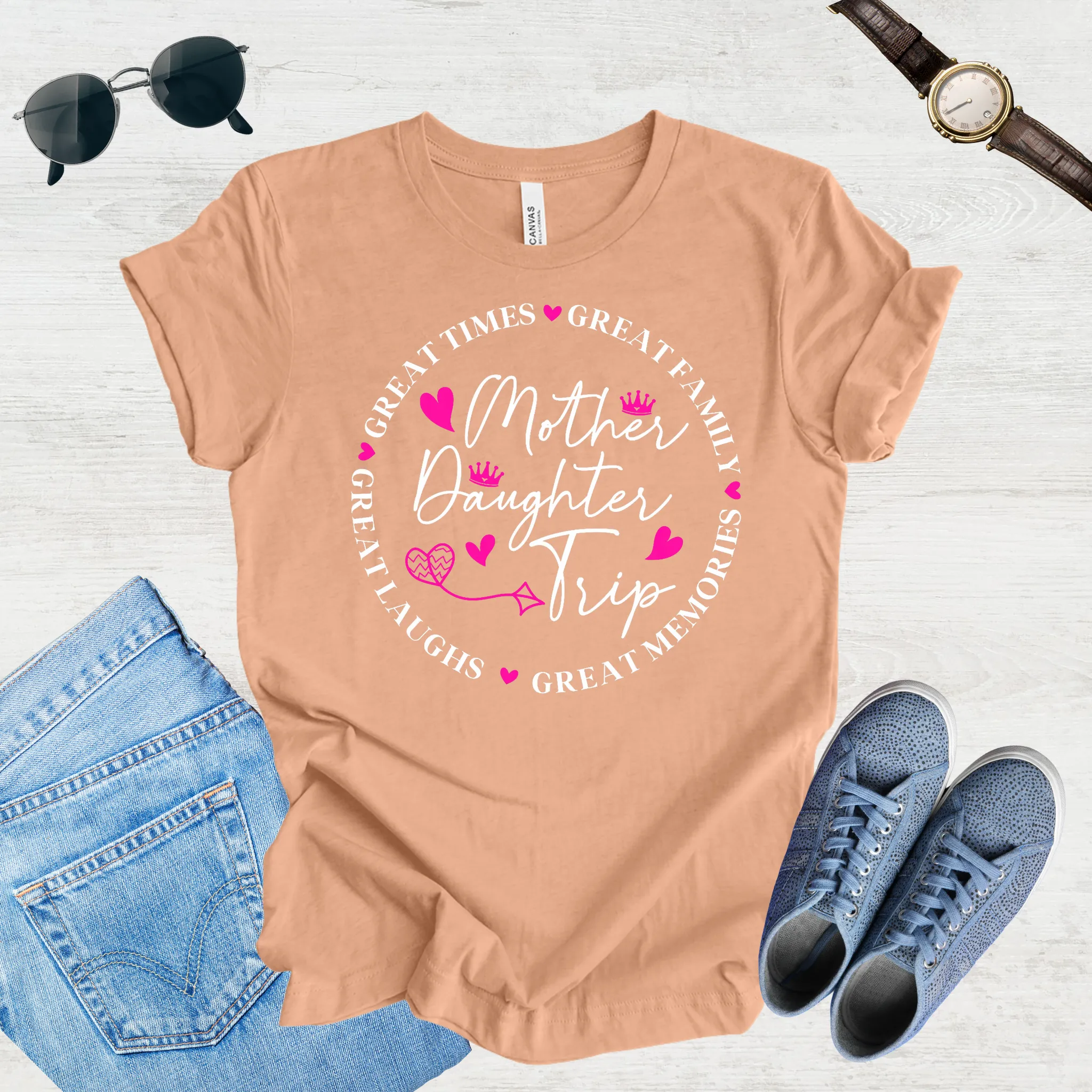 Great Laughs, Greater Memories: Mom & Daughter Trip Tee