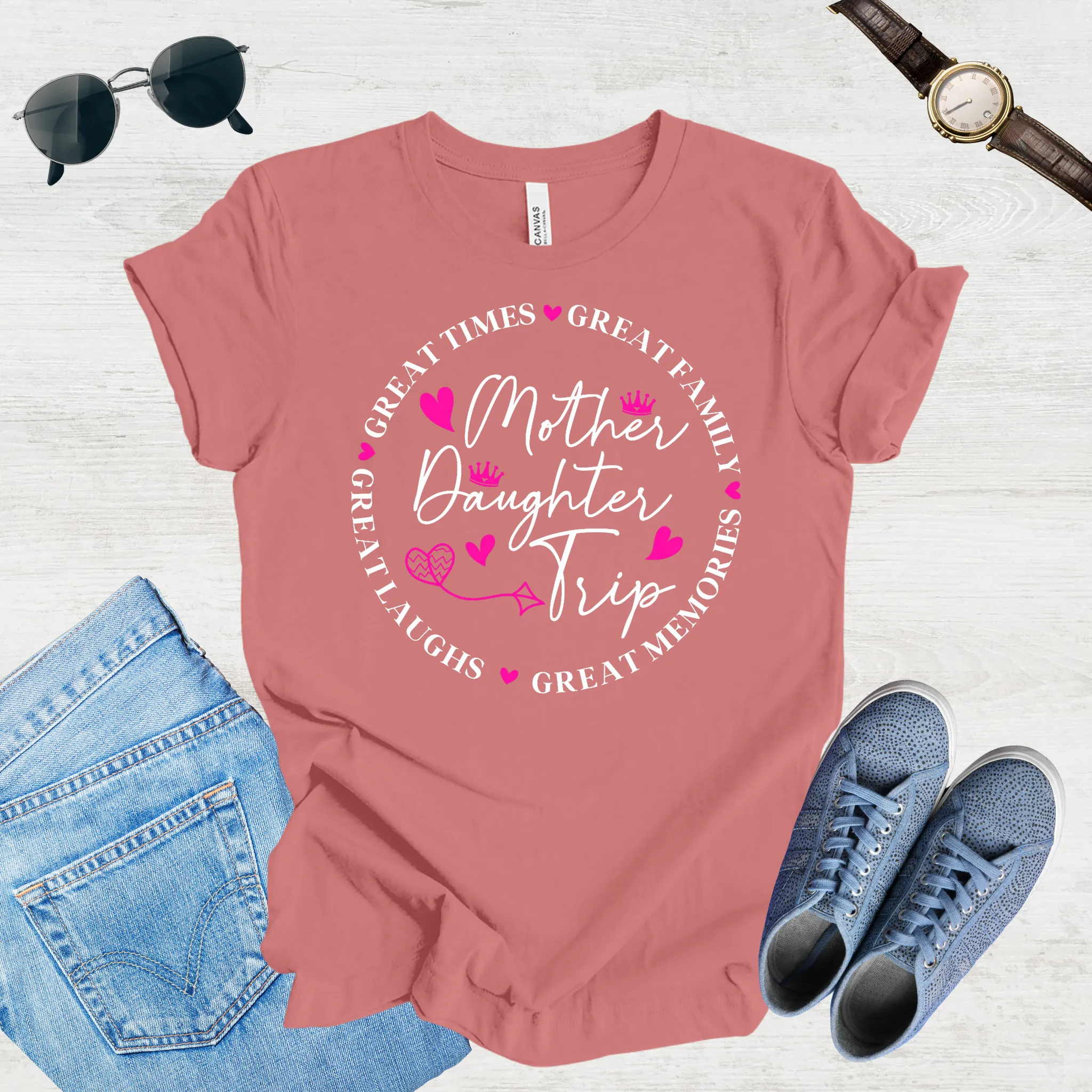 Great Laughs, Greater Memories: Mom & Daughter Trip Tee