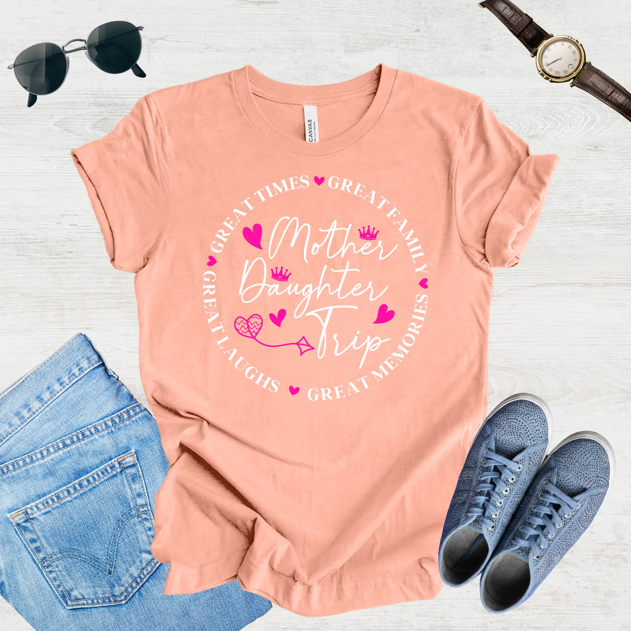Great Laughs, Greater Memories: Mom & Daughter Trip Tee