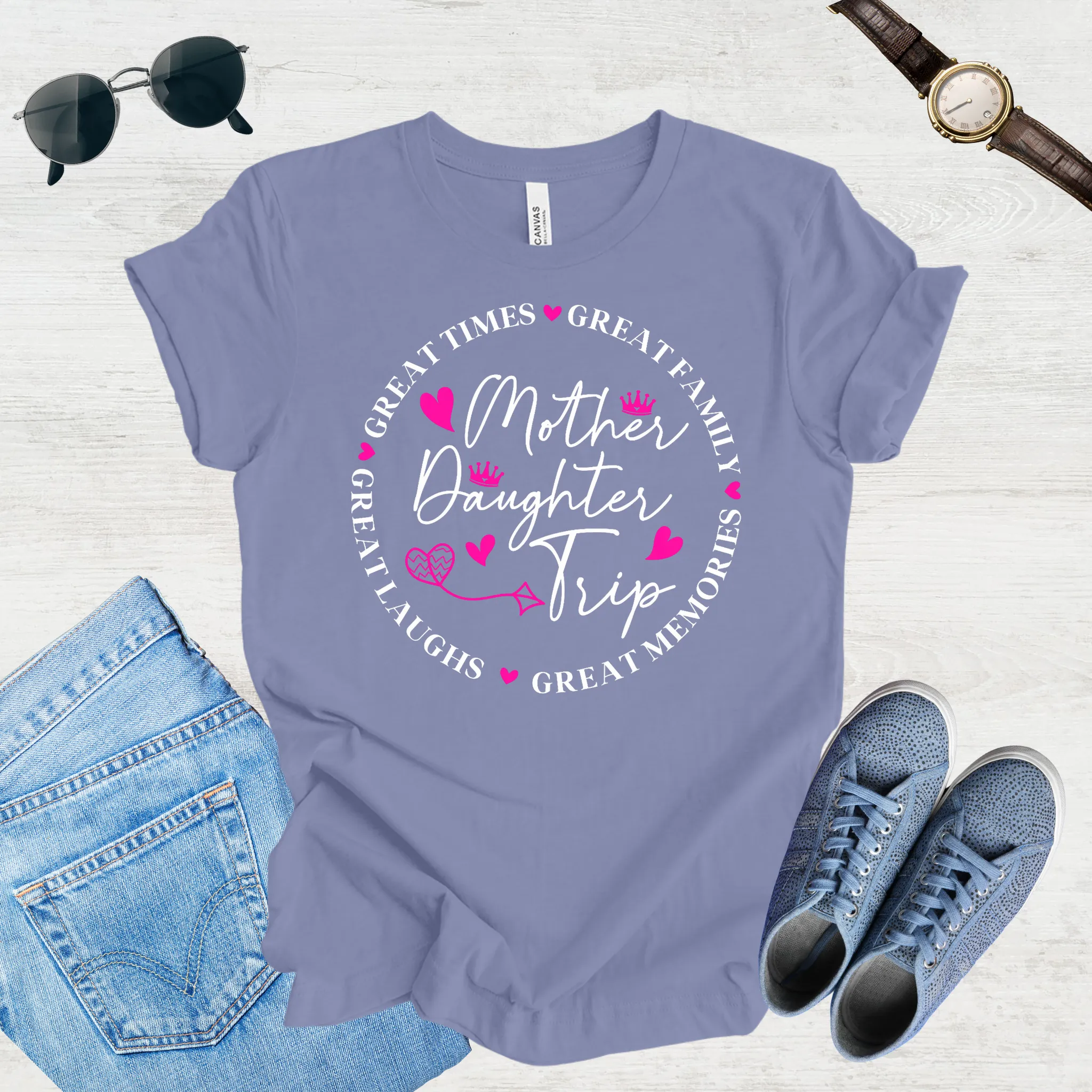 Great Laughs, Greater Memories: Mom & Daughter Trip Tee
