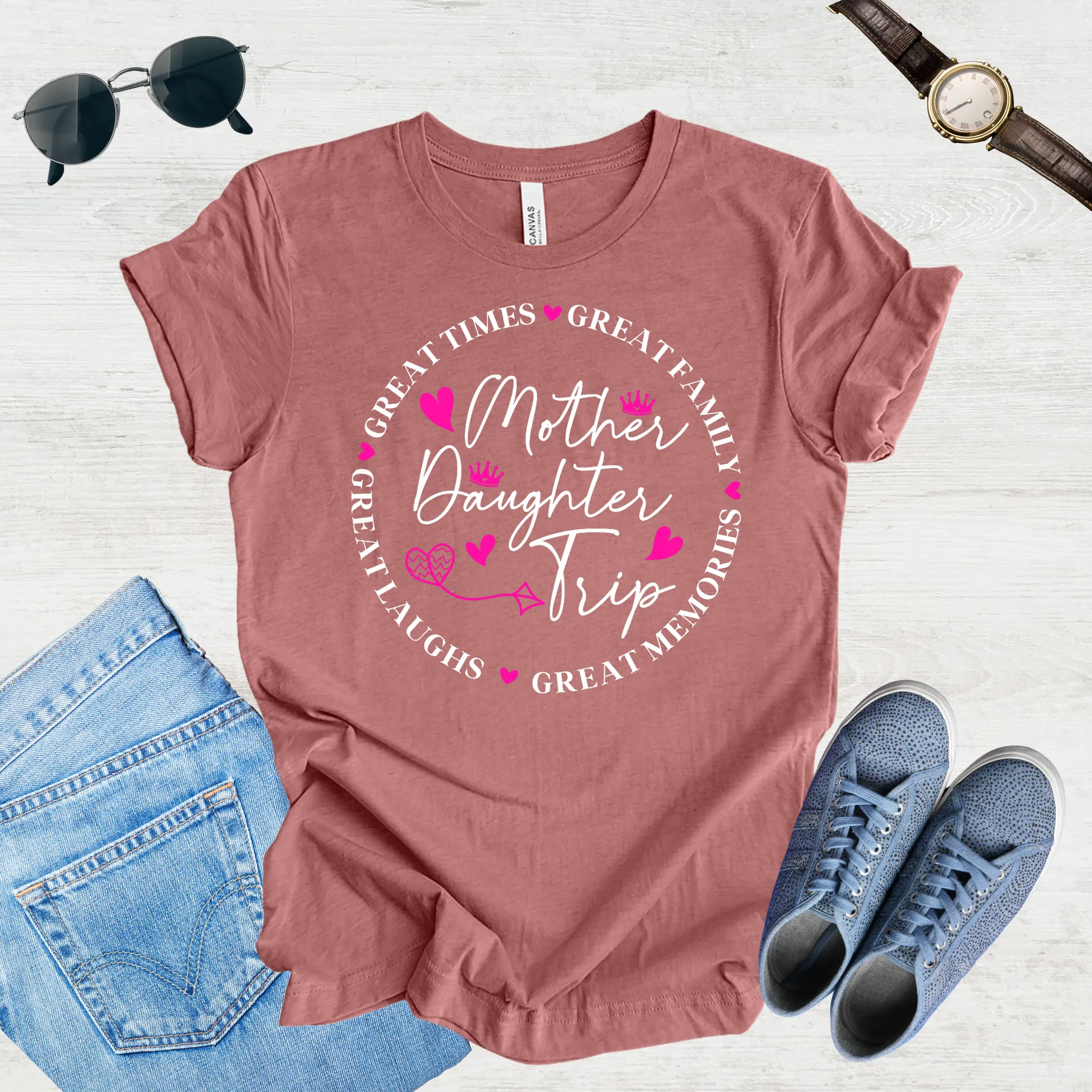 Great Laughs, Greater Memories: Mom & Daughter Trip Tee