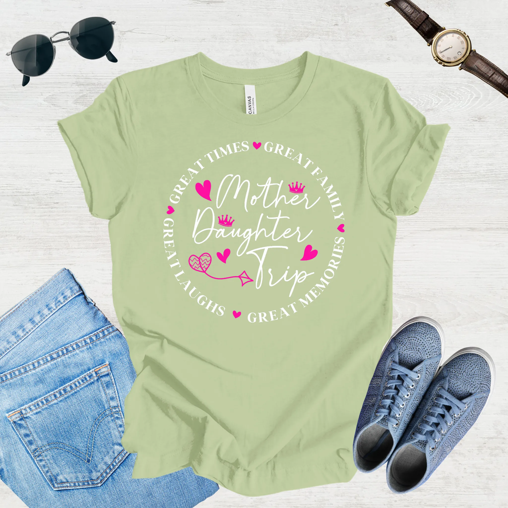 Great Laughs, Greater Memories: Mom & Daughter Trip Tee