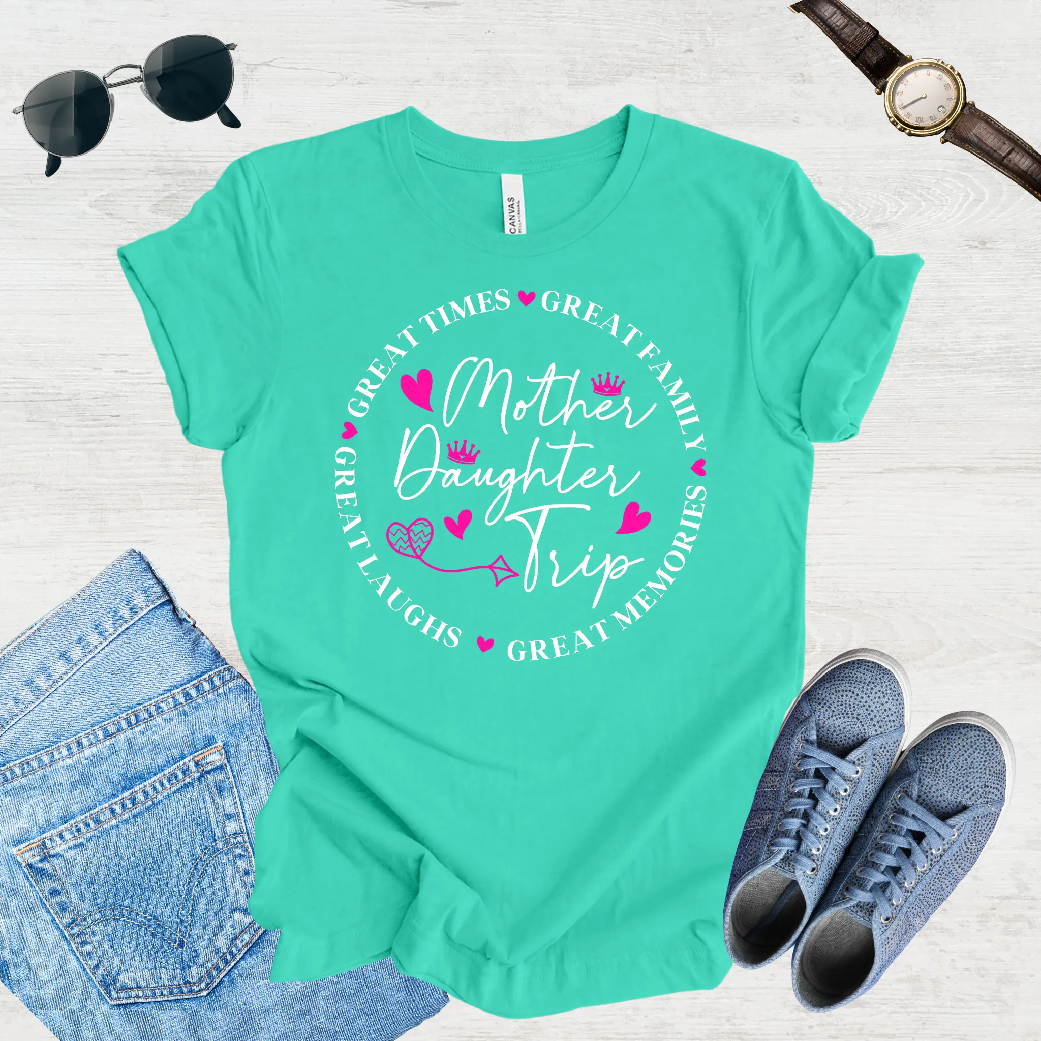 Great Laughs, Greater Memories: Mom & Daughter Trip Tee