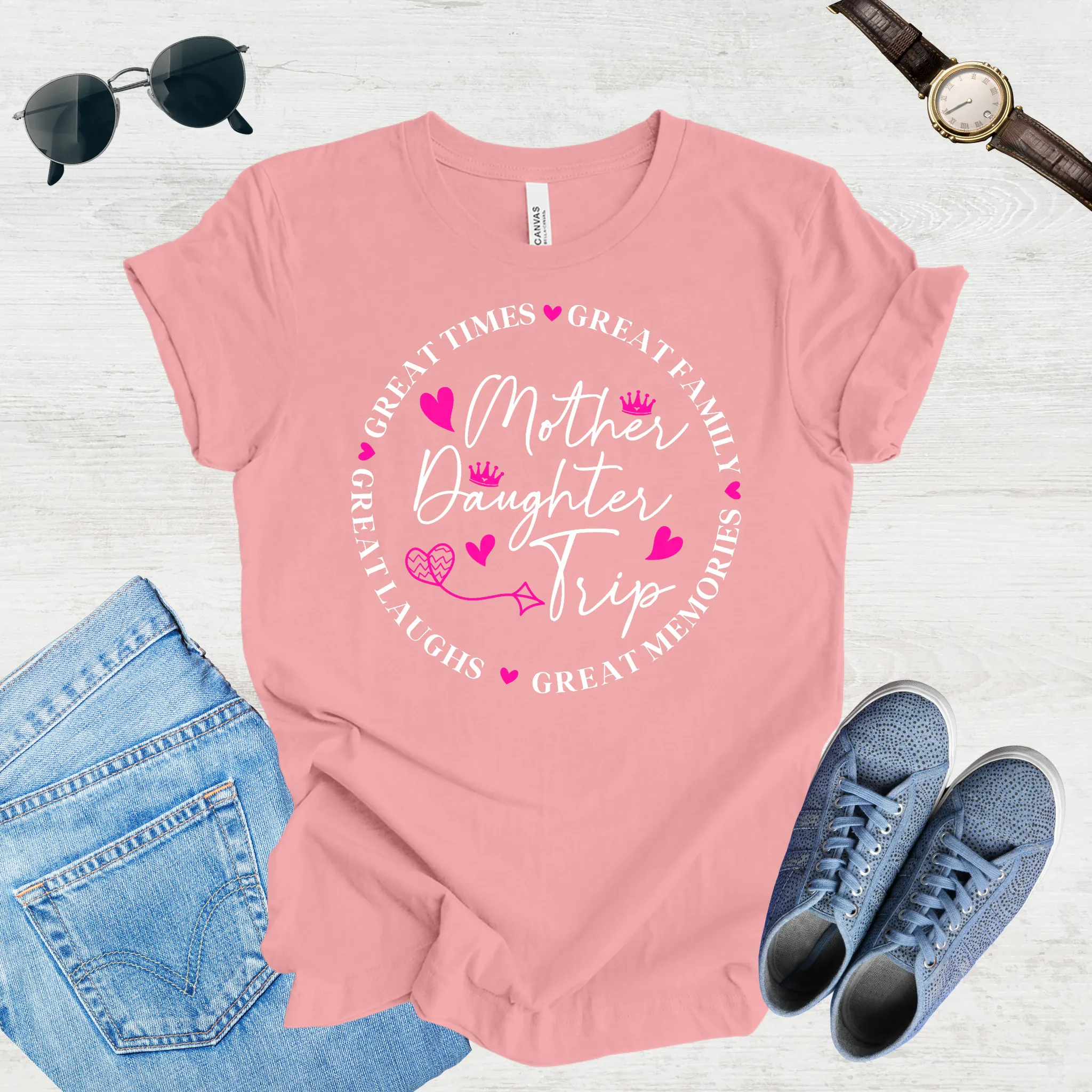 Great Laughs, Greater Memories: Mom & Daughter Trip Tee