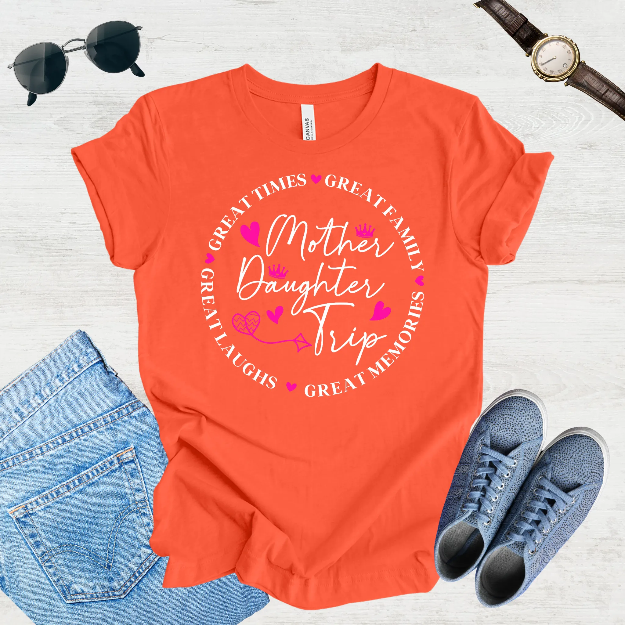 Great Laughs, Greater Memories: Mom & Daughter Trip Tee