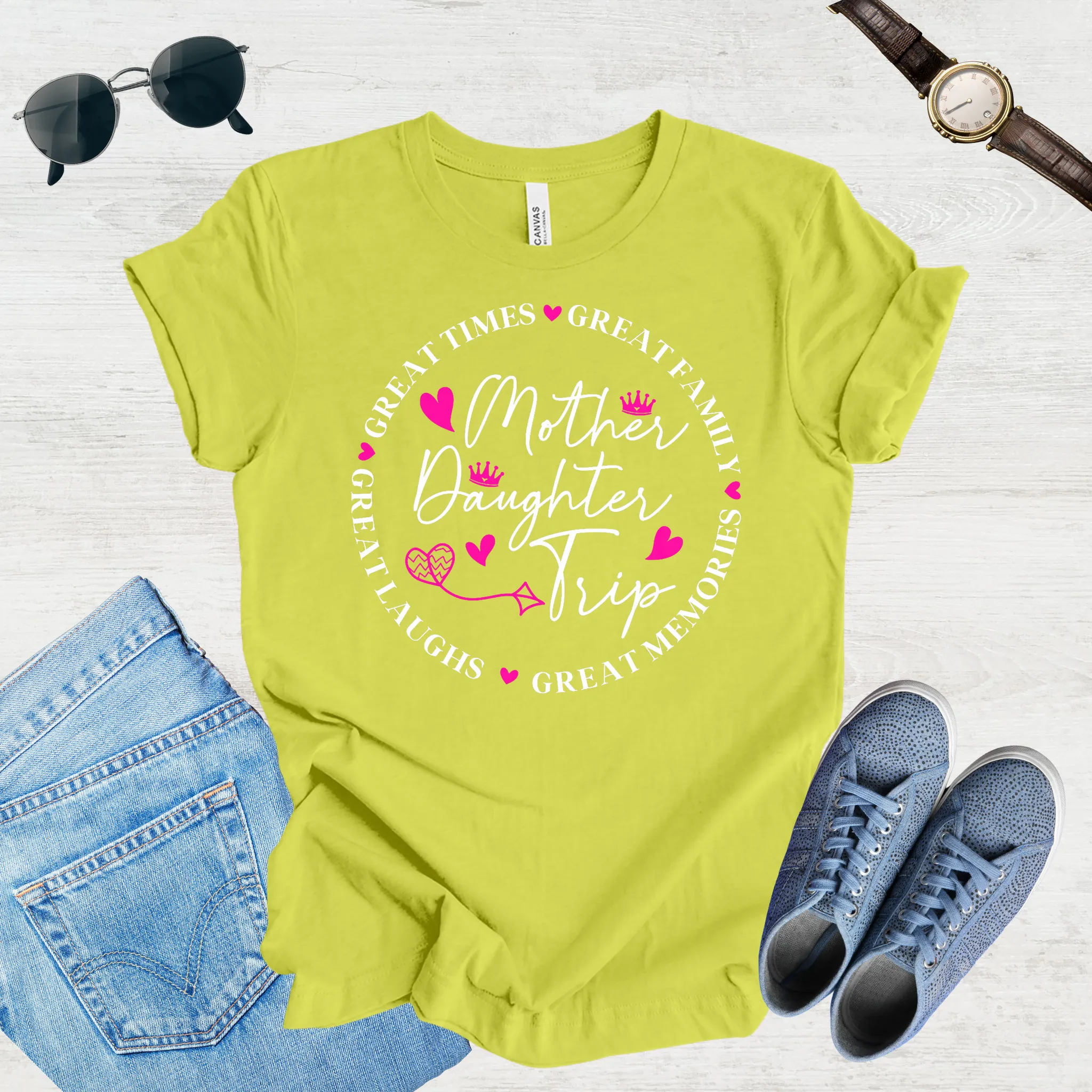 Great Laughs, Greater Memories: Mom & Daughter Trip Tee