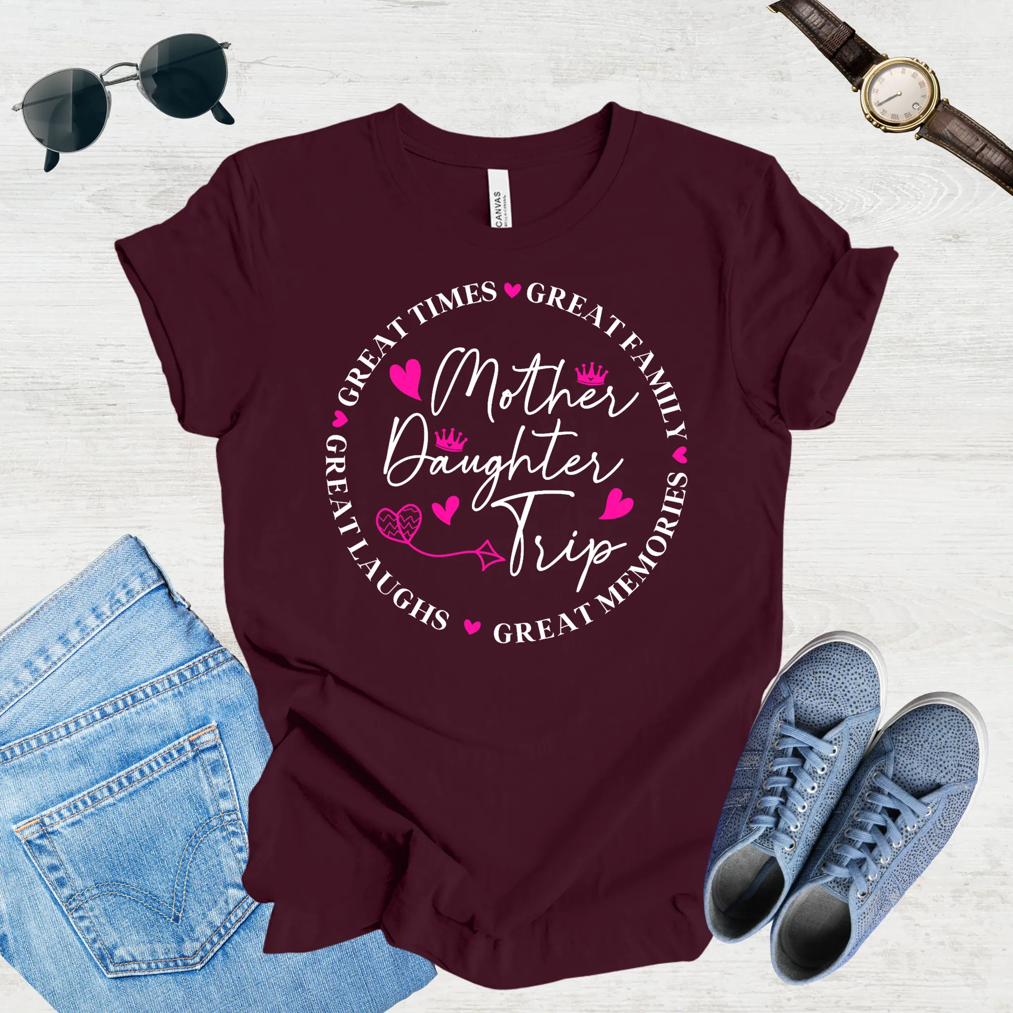 Great Laughs, Greater Memories: Mom & Daughter Trip Tee