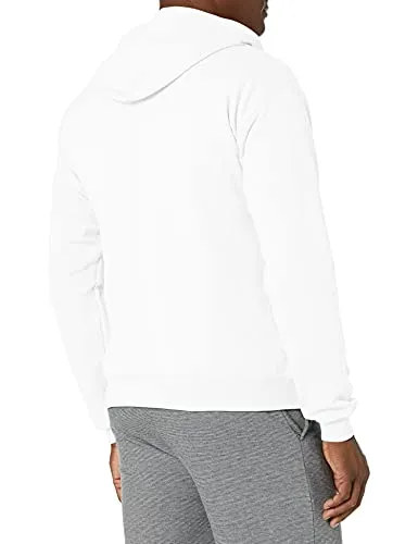 Hanes Men's Full-Zip Eco-Smart Hoodie, white, Large