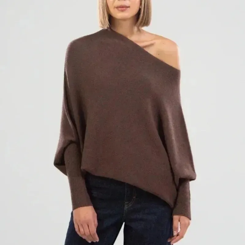 Hannah  | Elegant off-shoulder women's cardigan