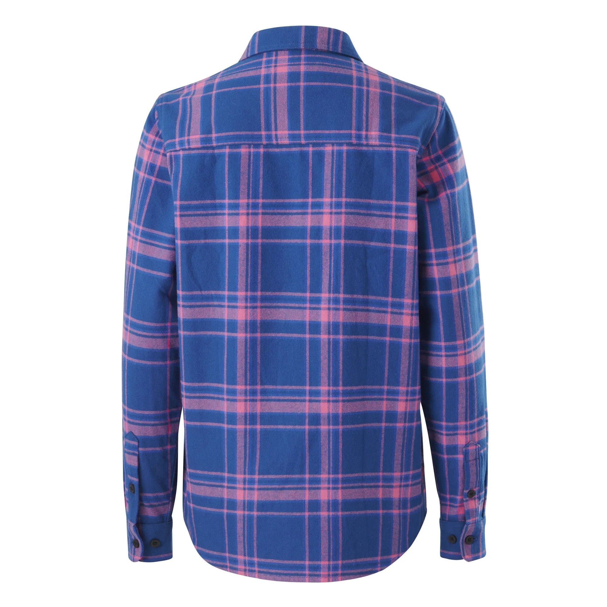 Hard Yakka Women's Check Flannie - Electric Blue