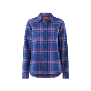 Hard Yakka Women's Check Flannie - Electric Blue