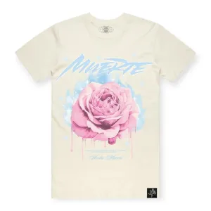 Hasta Muerte Elite Men Watercolor Rose T-Shirt (Natural)