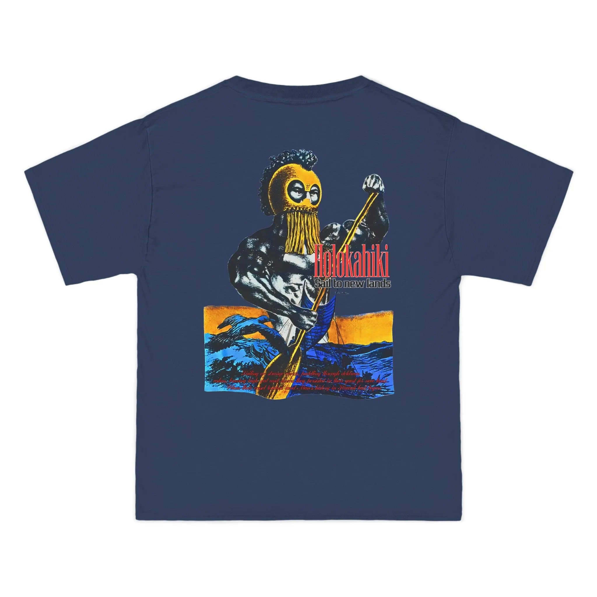 Hawaiian Strength Holokahiki Sail to New Lands Vintage Design 90s New Print Beefy-T®  Short-Sleeve T-Shirt