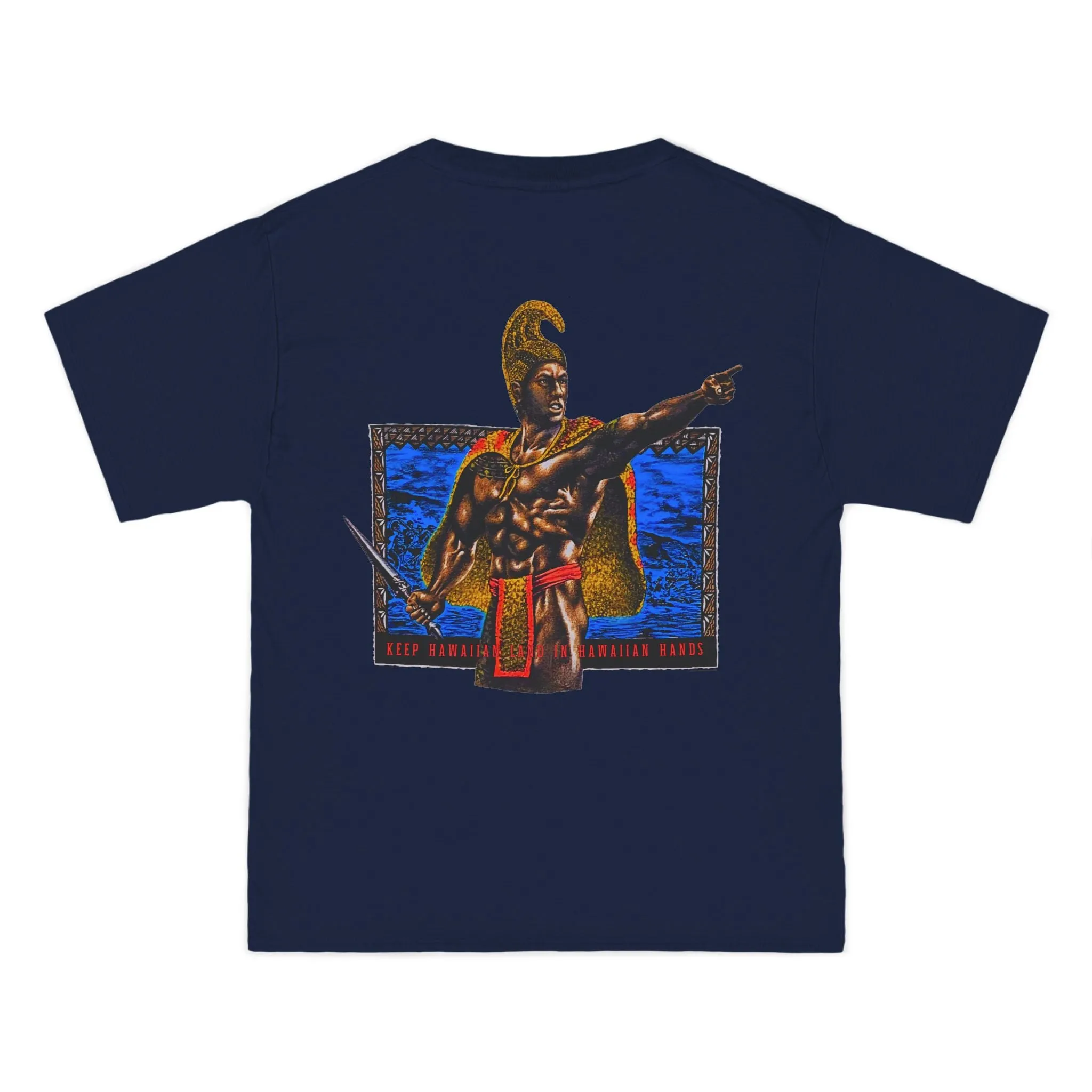 Hawaiian Strength Keep Hawaiian Land In Hawaiian Hands Vintage Design 90s New Print Beefy-T®  Short-Sleeve T-Shirt